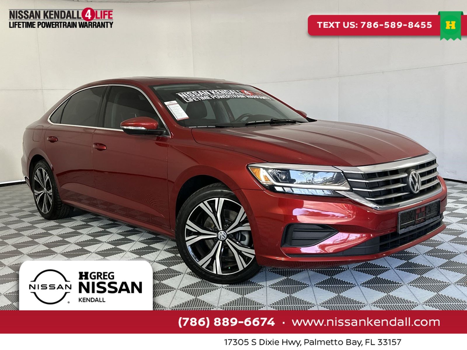 Aurora Red Metallic 2022 Volkswagen Passat Sedan Front-Wheel Drive 6-Speed Automatic