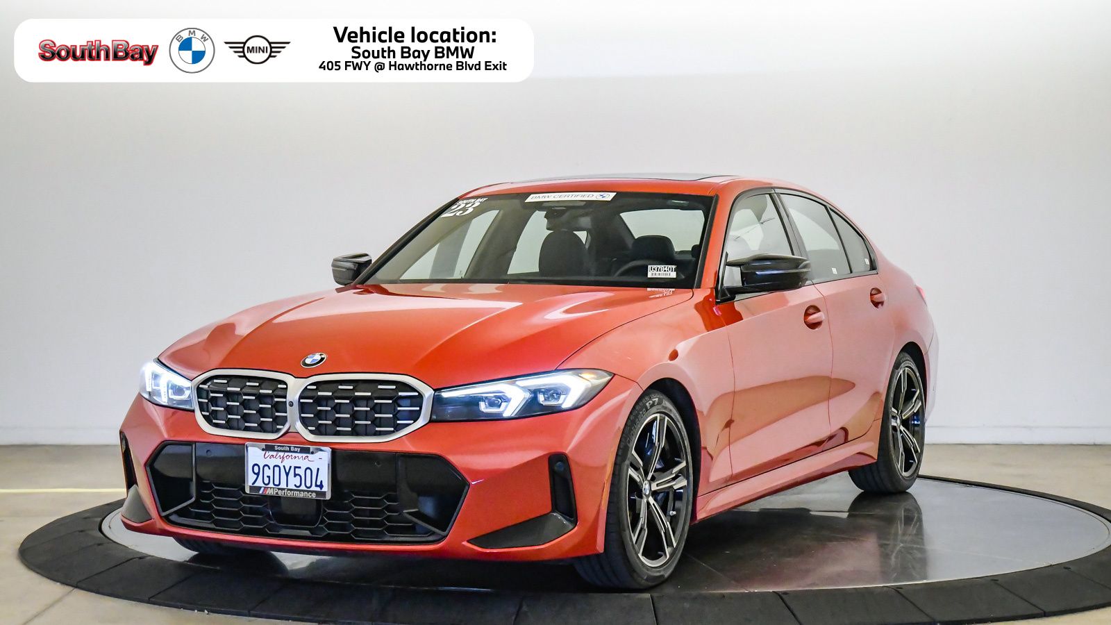 Melbourne Red Metallic 2023 BMW 3 Series Sedan Rear-Wheel Drive 8-Speed Automatic