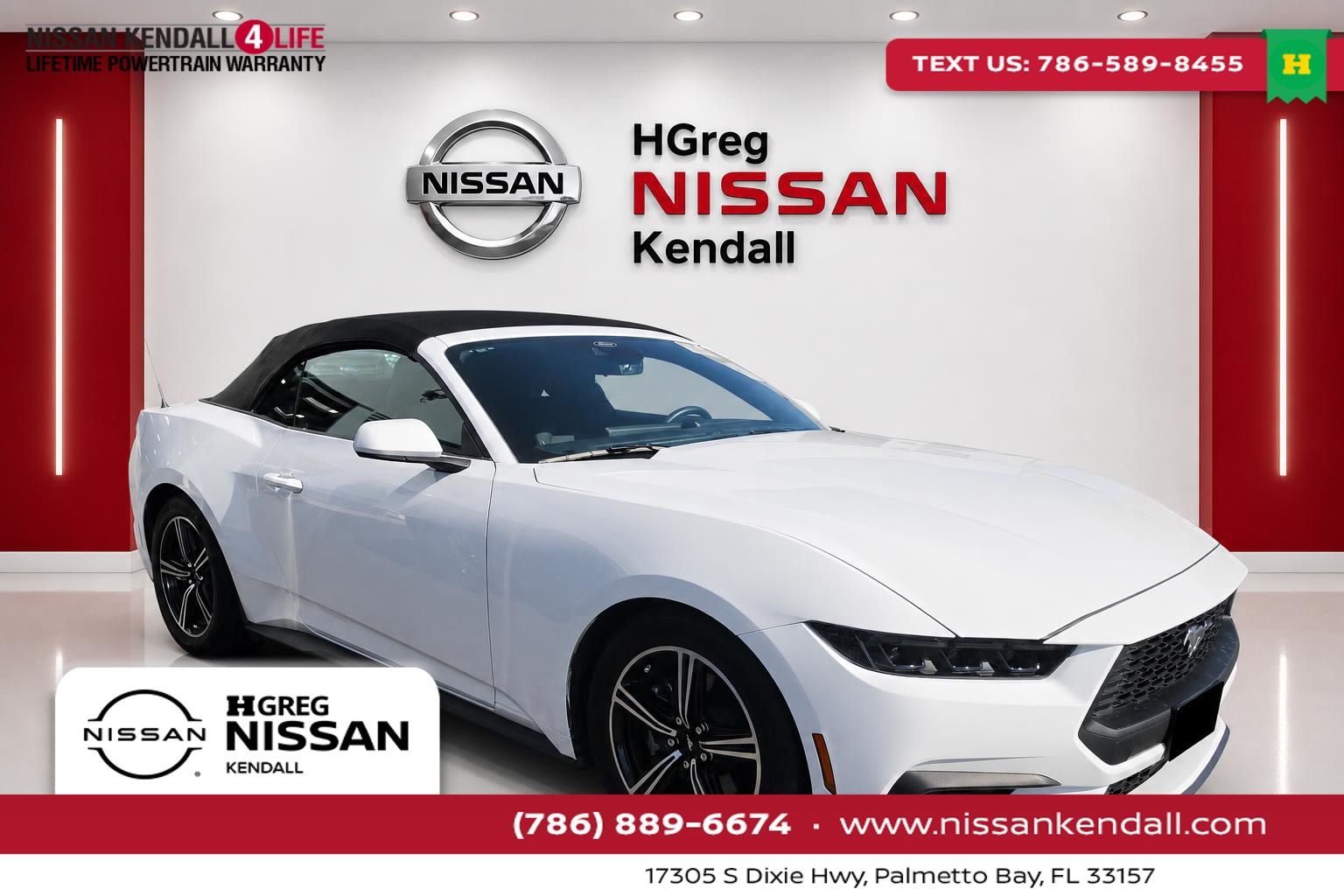 Oxford White 2025 Ford Mustang Convertible Rear-Wheel Drive Automatic