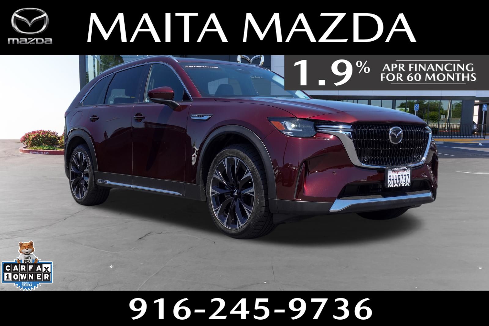 Artisan Red Premium 2024 Mazda CX-90 PHEV Premium AWD SUV / Crossover All-Wheel Drive 8-Speed Automatic