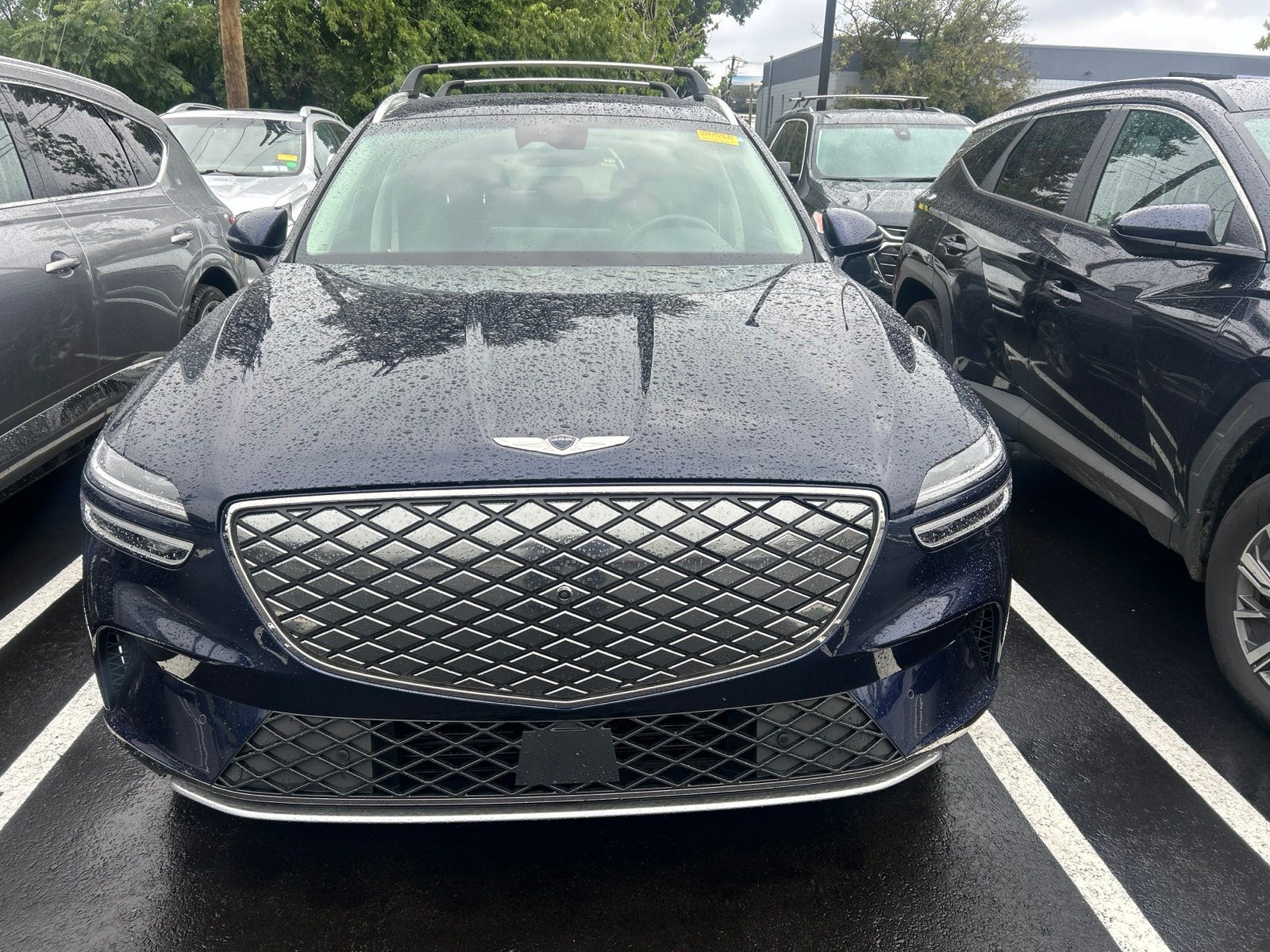 Capri Blue 2025 Genesis GV70 SUV / Crossover All-Wheel Drive 1-Speed Automatic
