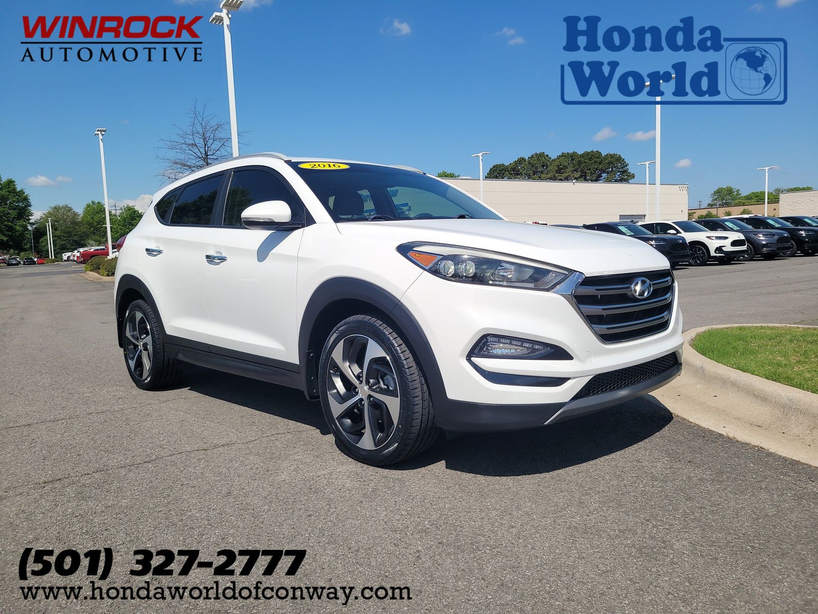 White 2016 Hyundai Tucson 1.6T Limited FWD SUV / Crossover Front-Wheel Drive 7-Speed Automatic