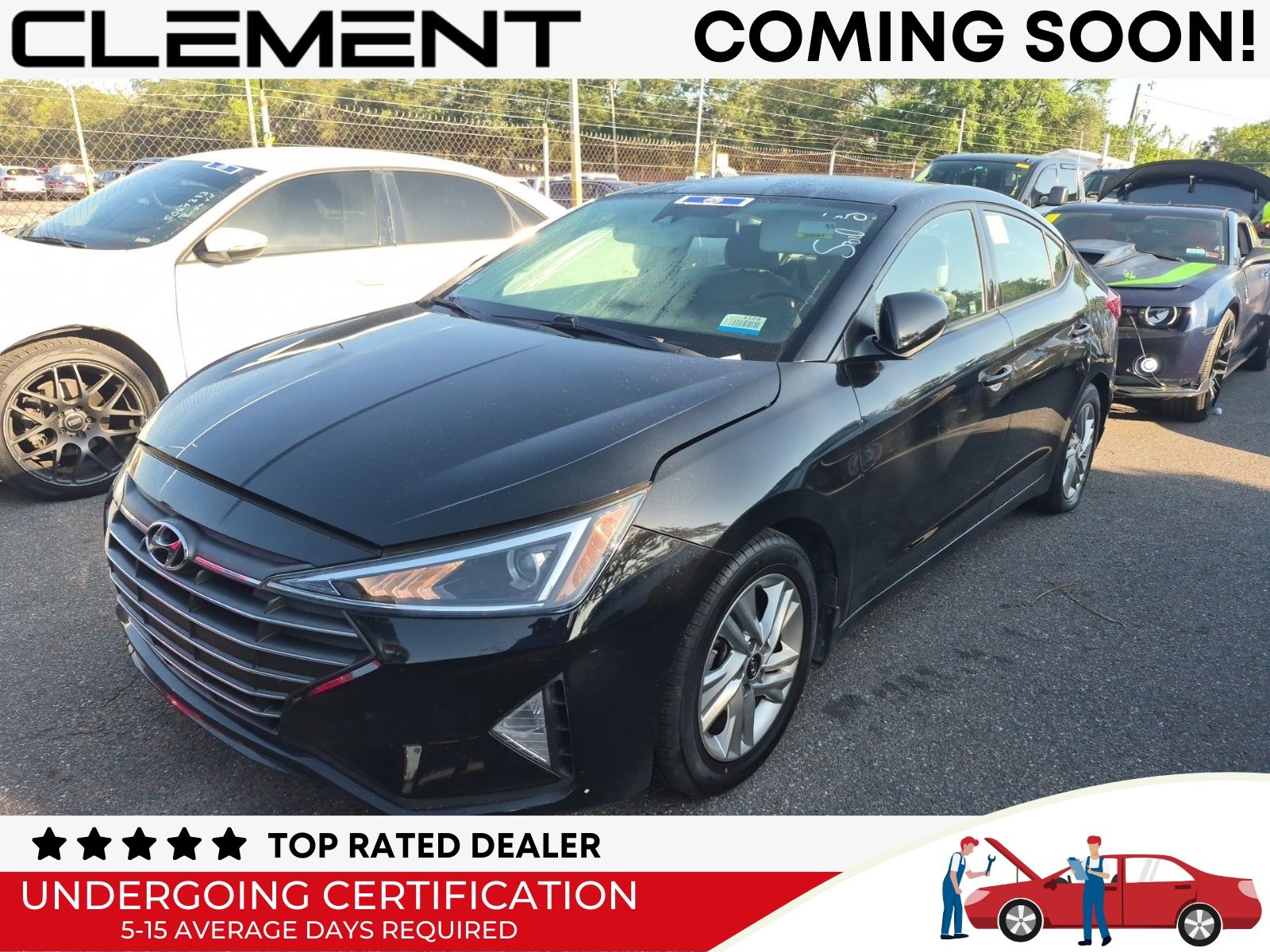 Phantom Black 2020 Hyundai Elantra Sedan Front-Wheel Drive Continuously Variable Transmission