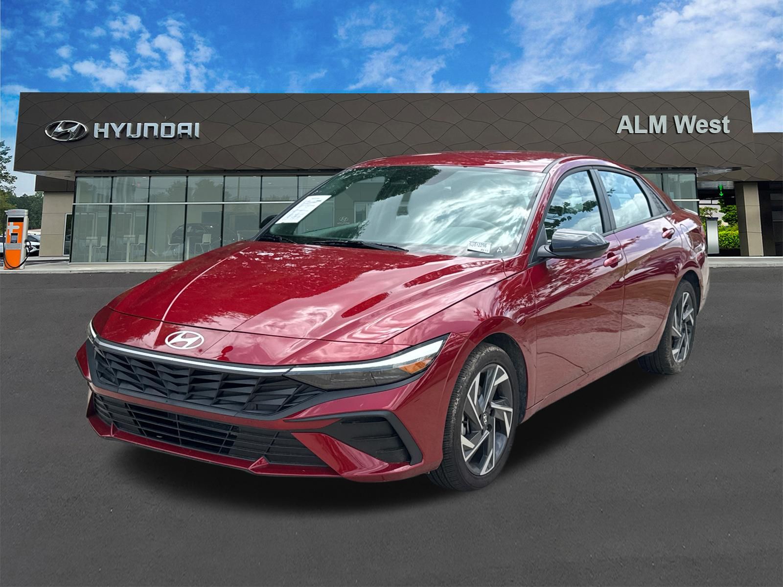 Ultimate Red 2025 Hyundai Elantra SEL Sport FWD Sedan Front-Wheel Drive Continuously Variable Transmission