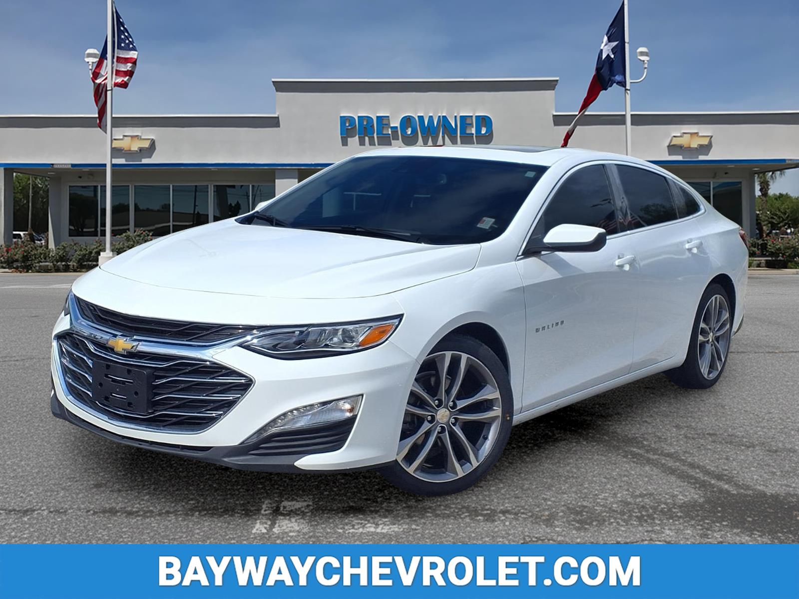 Summit White 2024 Chevrolet Malibu LT with 2LT FWD Sedan Front-Wheel Drive Continuously Variable Transmission