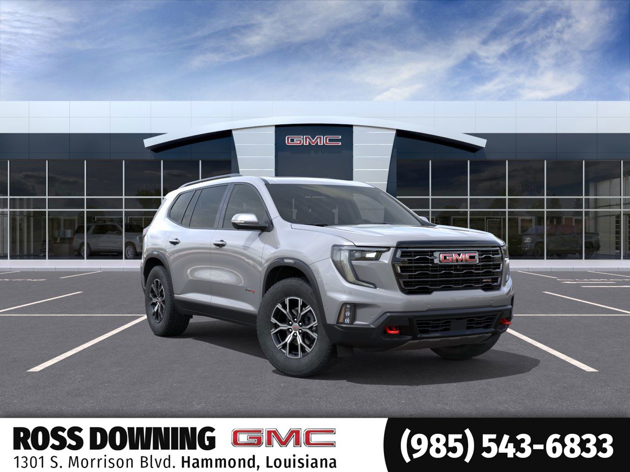 Sterling Metallic 2026 GMC Acadia AT4 AWD SUV / Crossover Four-Wheel Drive 8-Speed Automatic