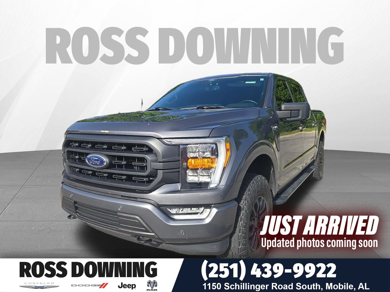 Gray Metallic 2021 Ford F-150 Pickup Truck Four-Wheel Drive Automatic