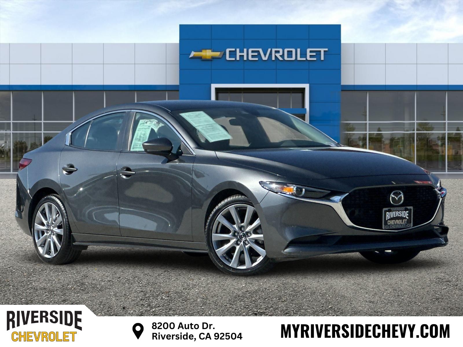 Machine Gray Metallic 2023 Mazda MAZDA3 Sedan Front-Wheel Drive 6-Speed Automatic
