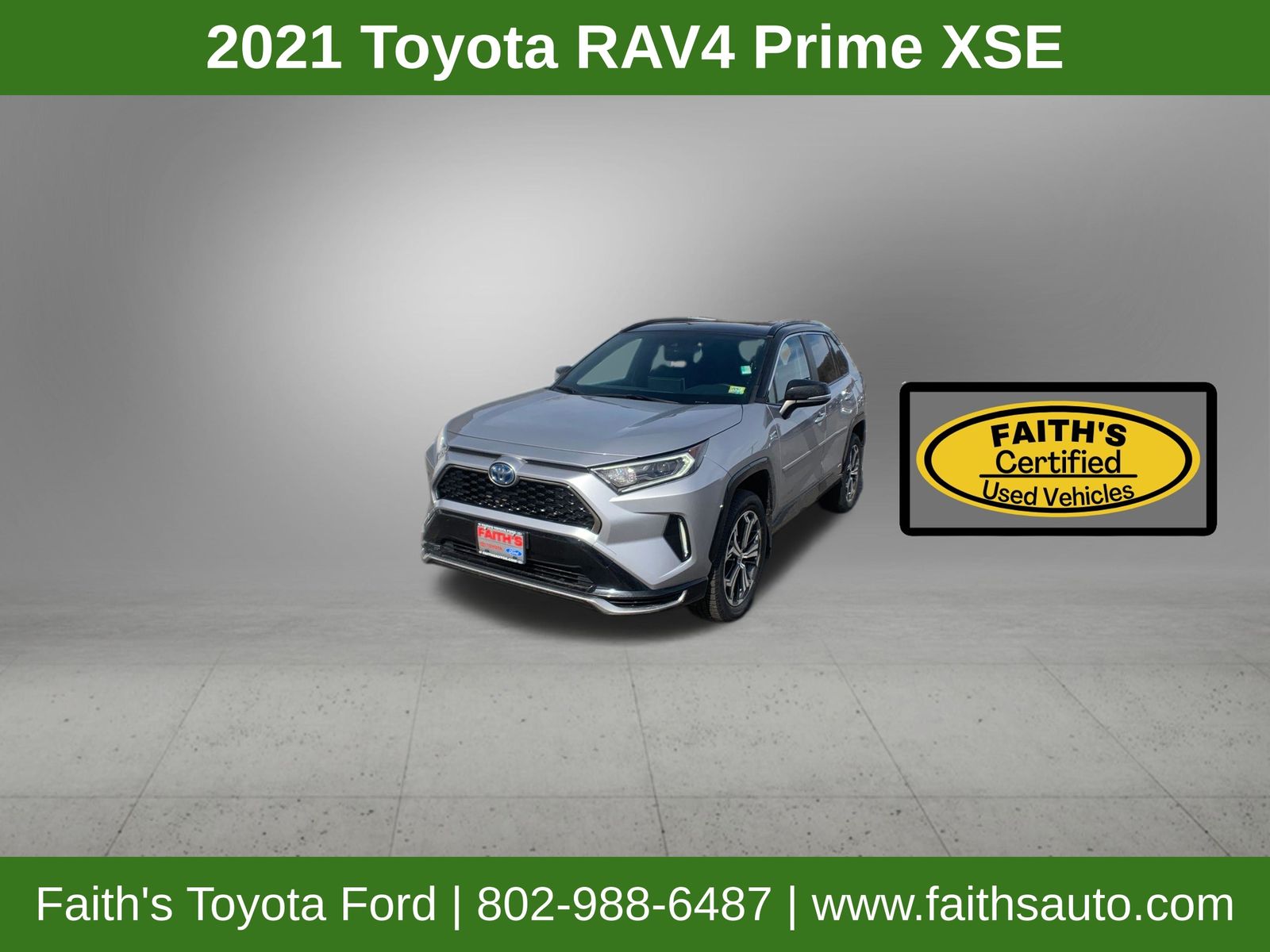 Silver Sky Metallic 2021 Toyota RAV4 Prime XSE AWD SUV / Crossover All-Wheel Drive Continuously Variable Transmission