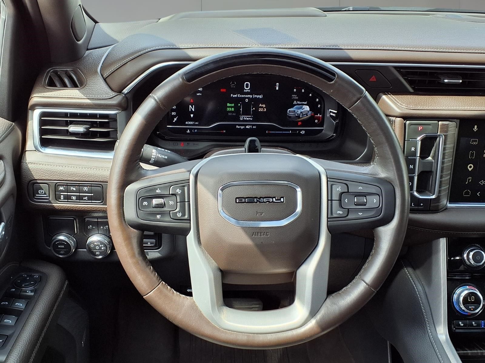 2023 GMC Yukon Denali White at DeMontrond Automotive Group