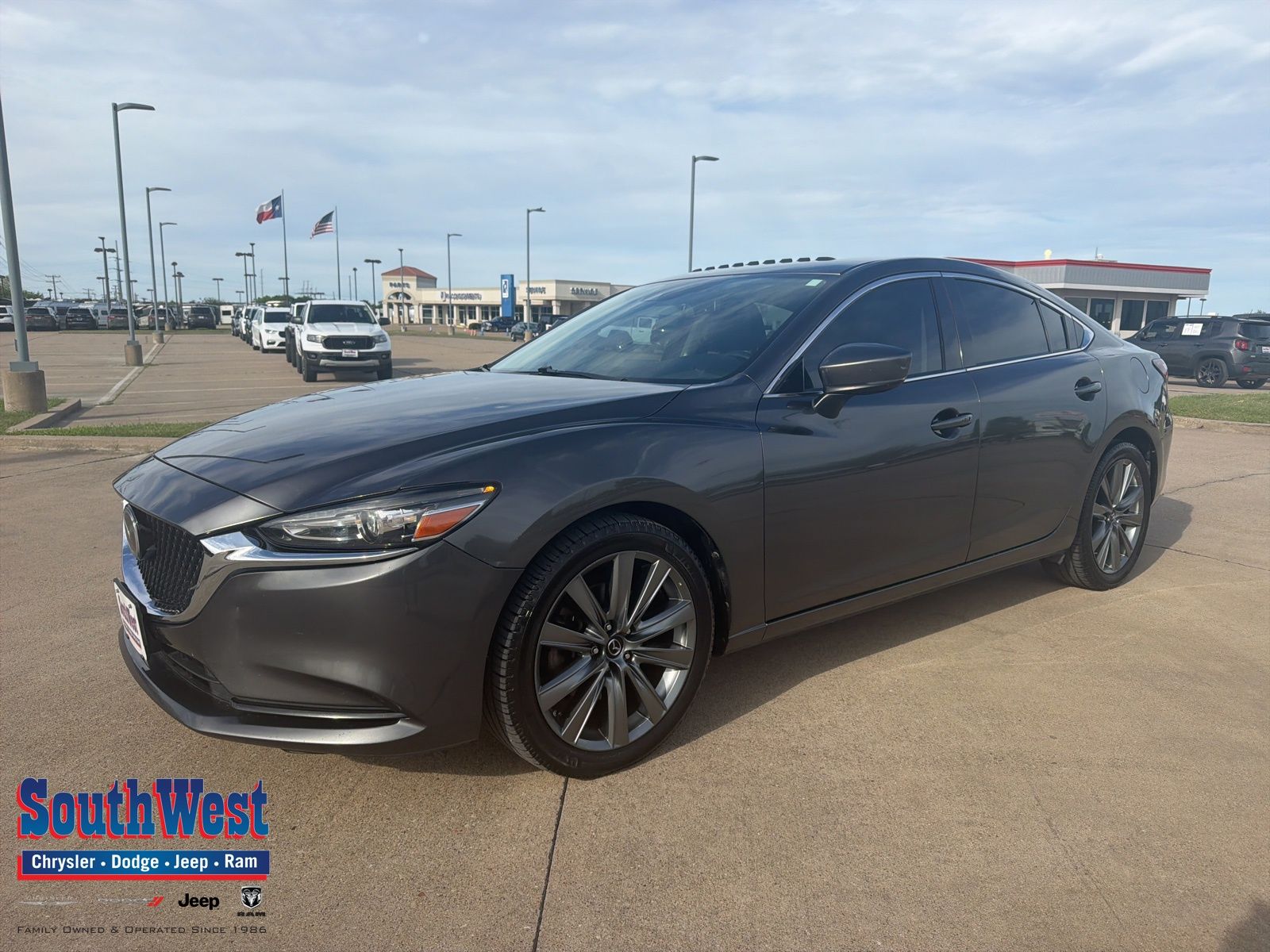 Machine Gray Metallic 2019 Mazda MAZDA6 Grand Touring FWD Sedan Front-Wheel Drive 6-Speed Automatic