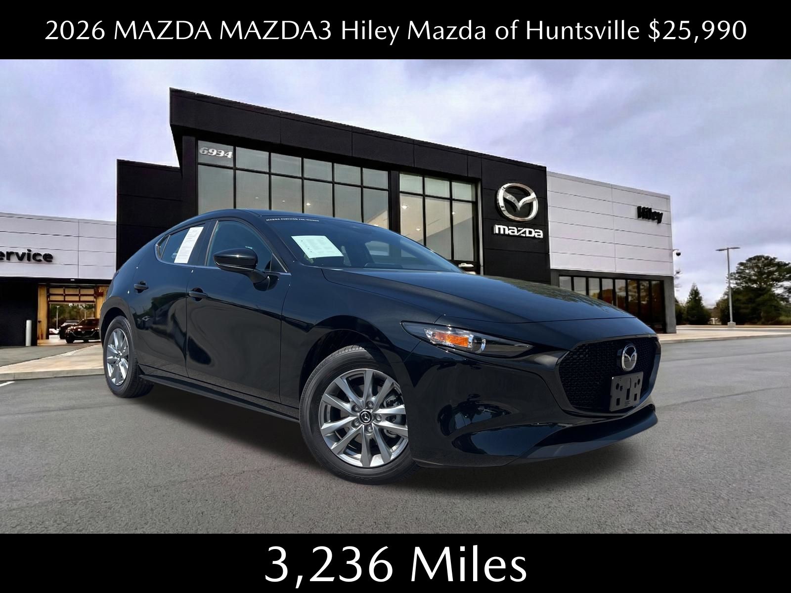 Jet Black Mica 2026 Mazda MAZDA3 2.5 S Hatchback FWD Hatchback Front-Wheel Drive 6-Speed Automatic