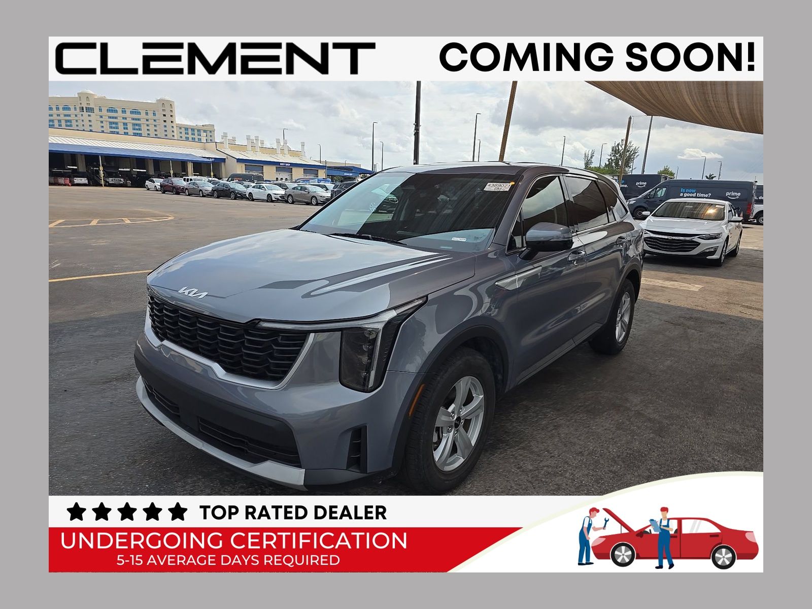 Everlasting Silver 2024 Kia Sorento SUV / Crossover Front-Wheel Drive 8-Speed Automatic