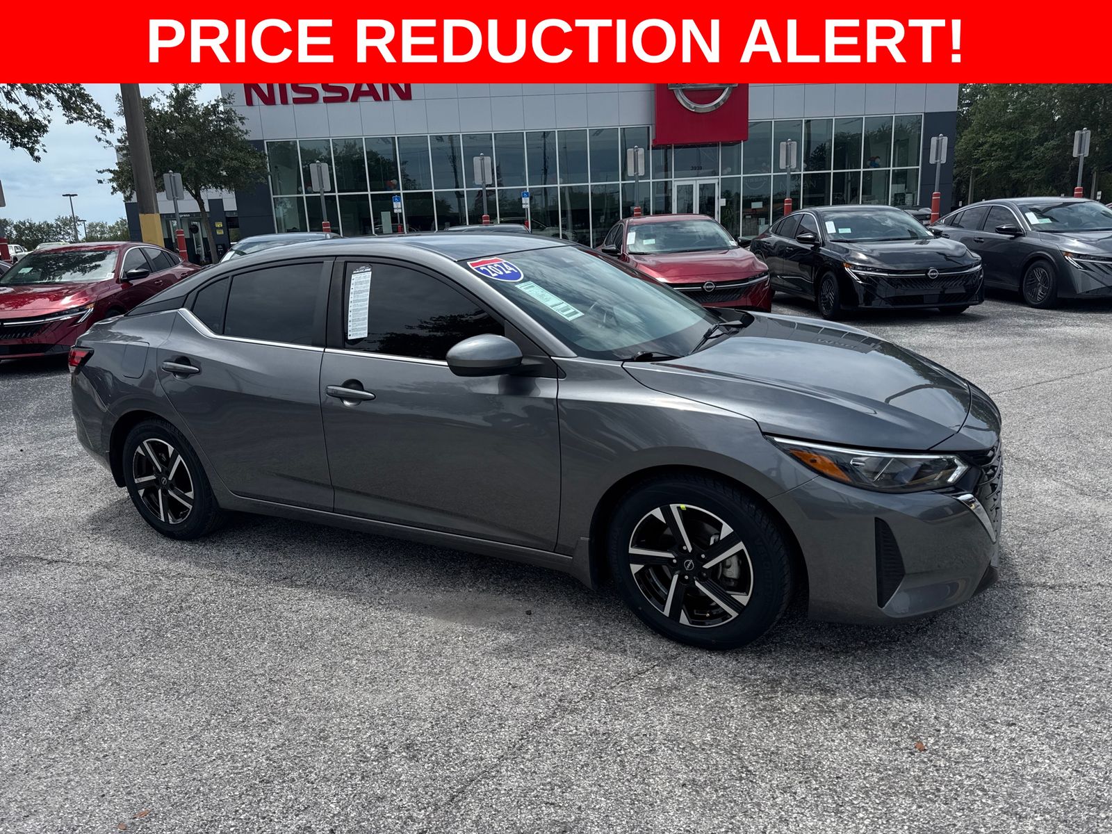 Gray (Gun Metallic) 2024 Nissan Sentra Sedan Front-Wheel Drive Continuously Variable Transmission