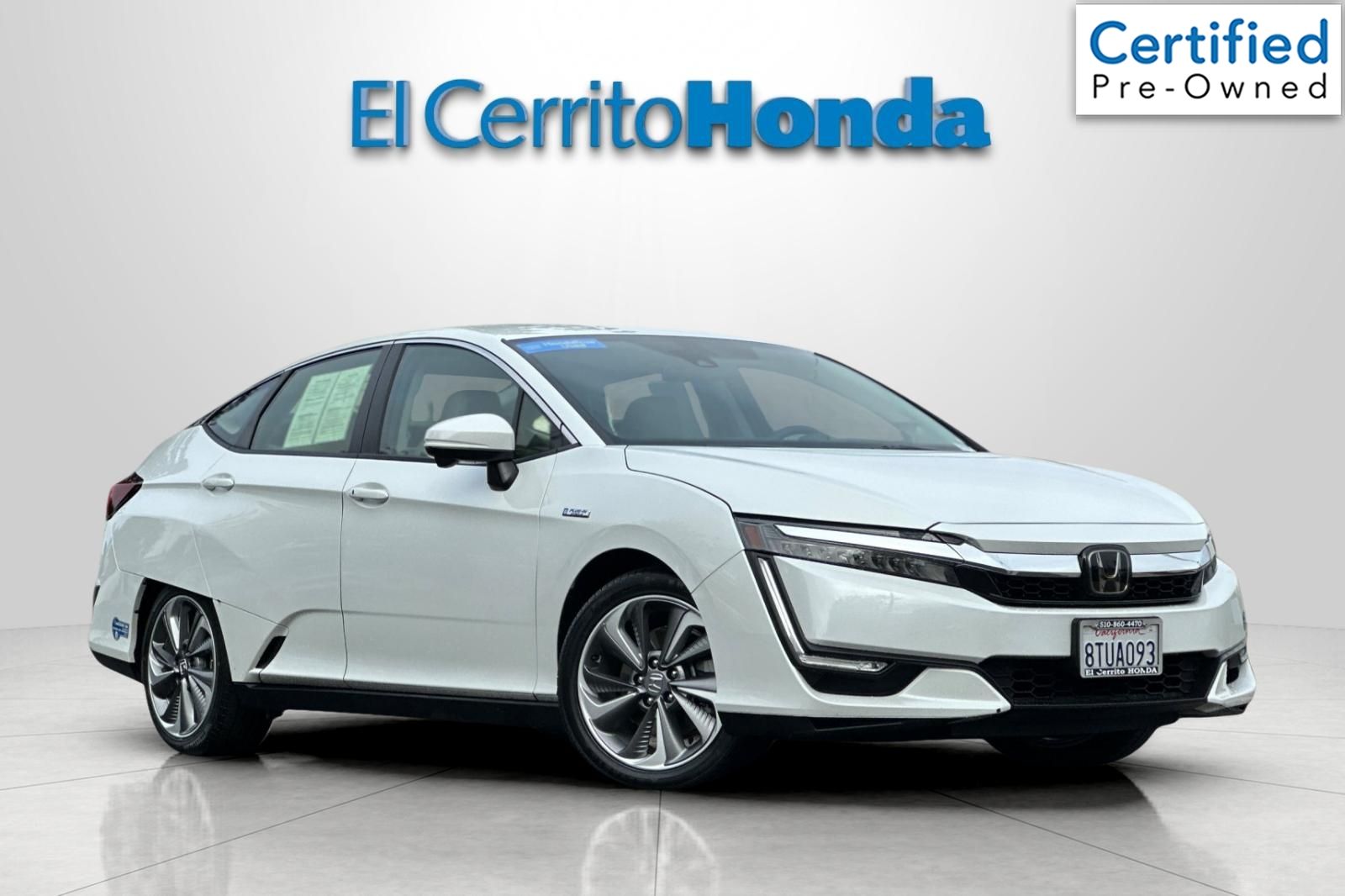 Platinum White Pearl 2020 Honda Clarity Hybrid Plug-In Sedan Front-Wheel Drive Continuously Variable Transmission