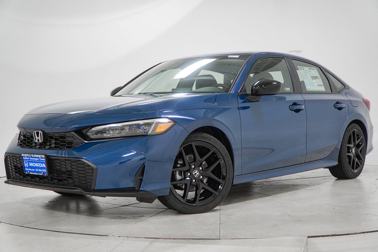 Blue Lagoon Pearl 2026 Honda Civic Sedan Front-Wheel Drive Continuously Variable Transmission