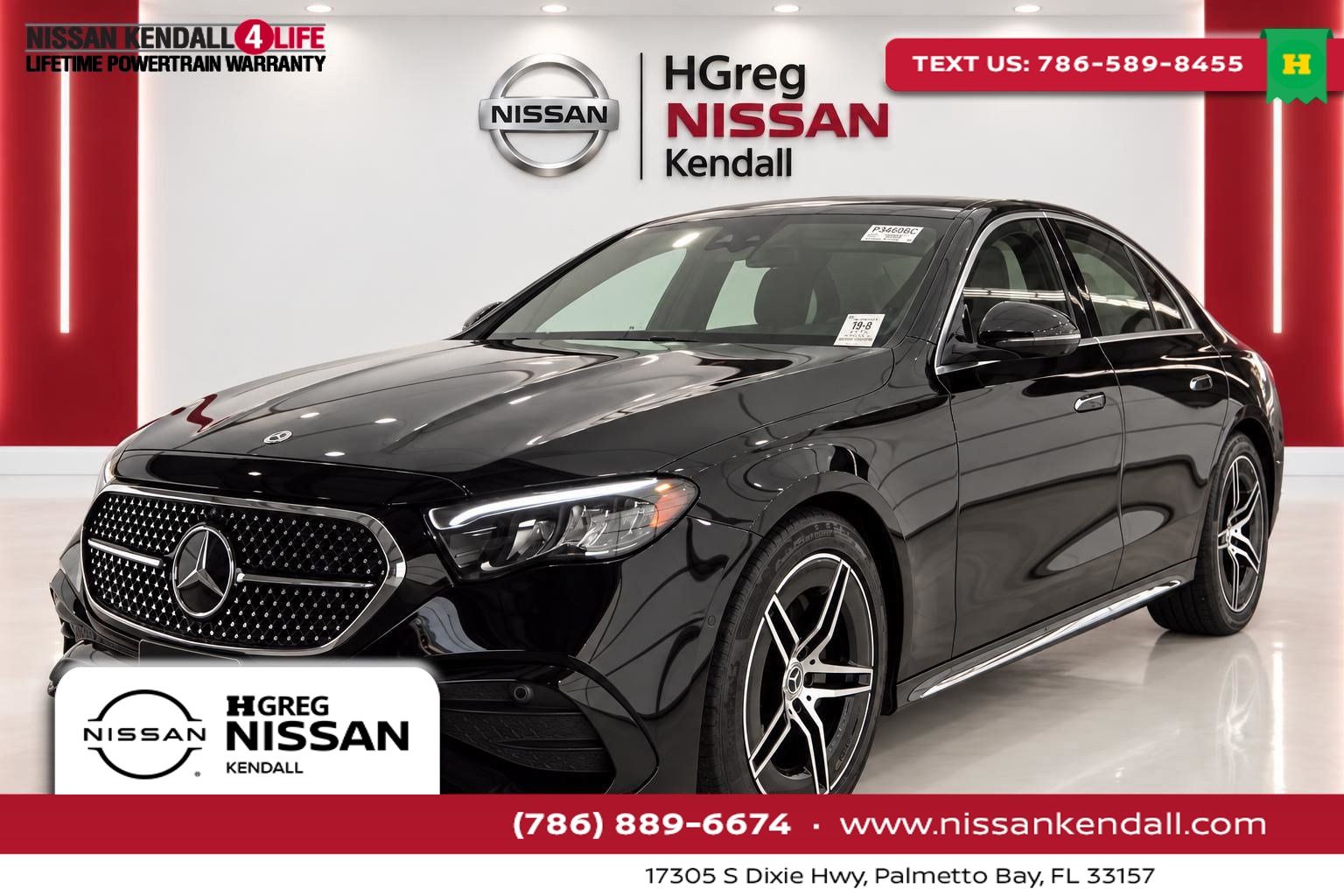 Black 2026 Mercedes-Benz E-Class Sedan Rear-Wheel Drive 9-Speed Automatic