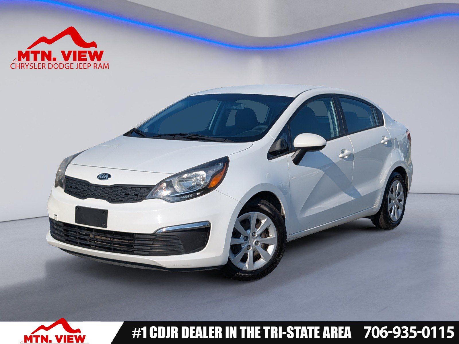 Clear White 2016 Kia Rio Sedan Front-Wheel Drive 6-Speed Automatic