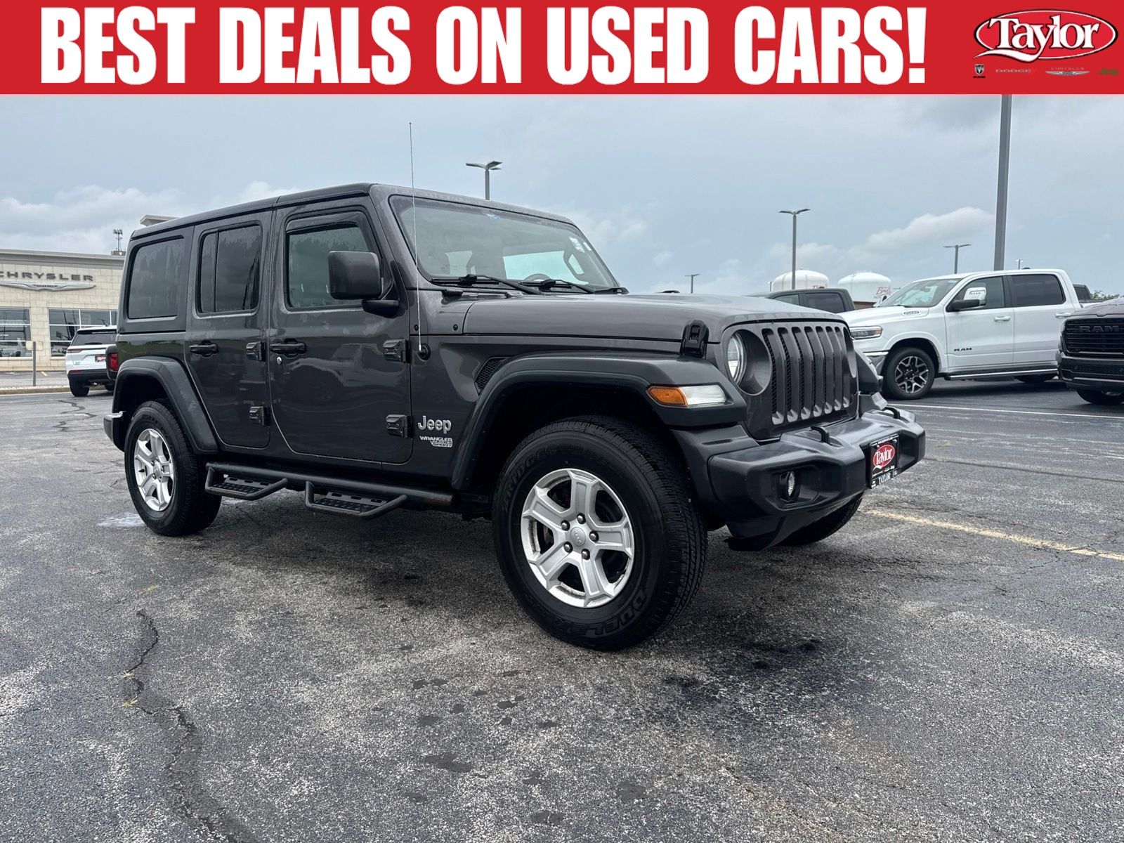 Gray (Granite Crystal Metallic Clearcoat) 2018 Jeep Wrangler SUV / Crossover Four-Wheel Drive 8-Speed Automatic