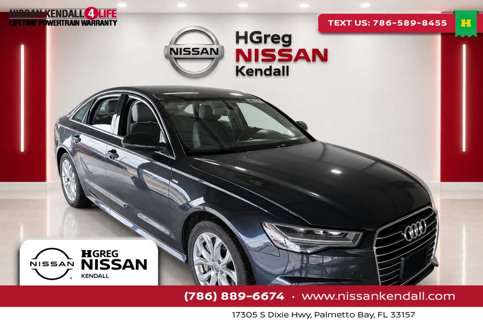 Moonlight Blue 2018 Audi A6 Sedan All-Wheel Drive 8-Speed Automatic