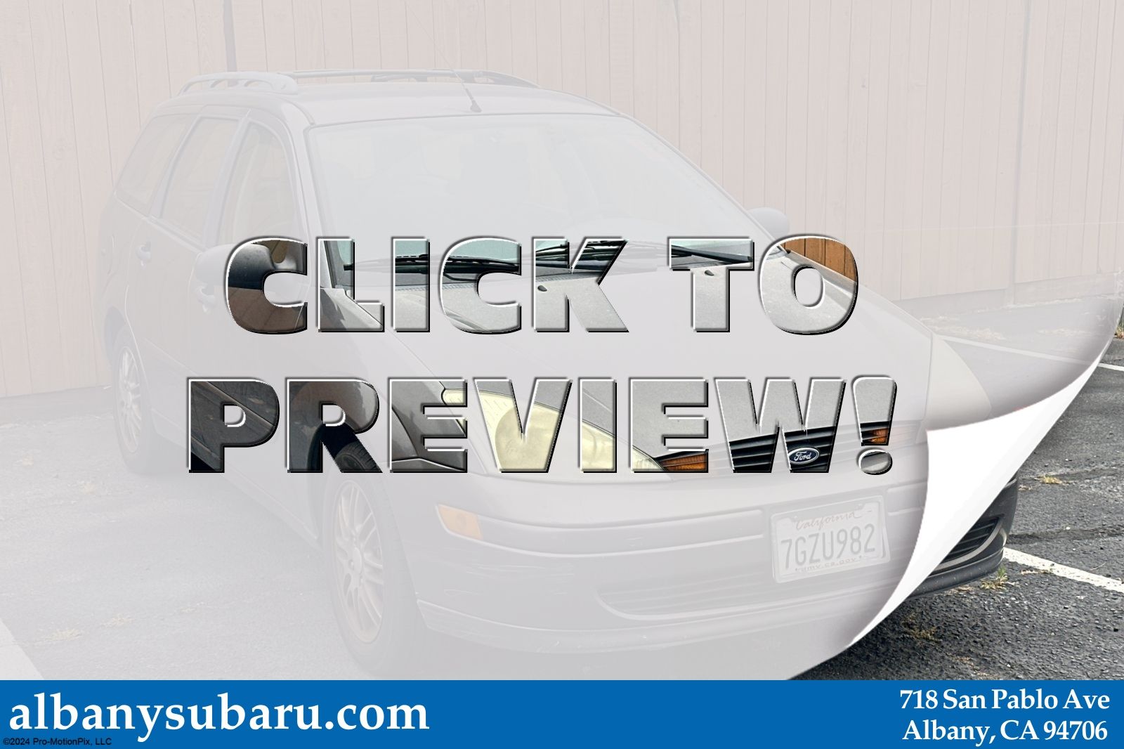 Gray 2002 Ford Focus Wagon Front-Wheel Drive