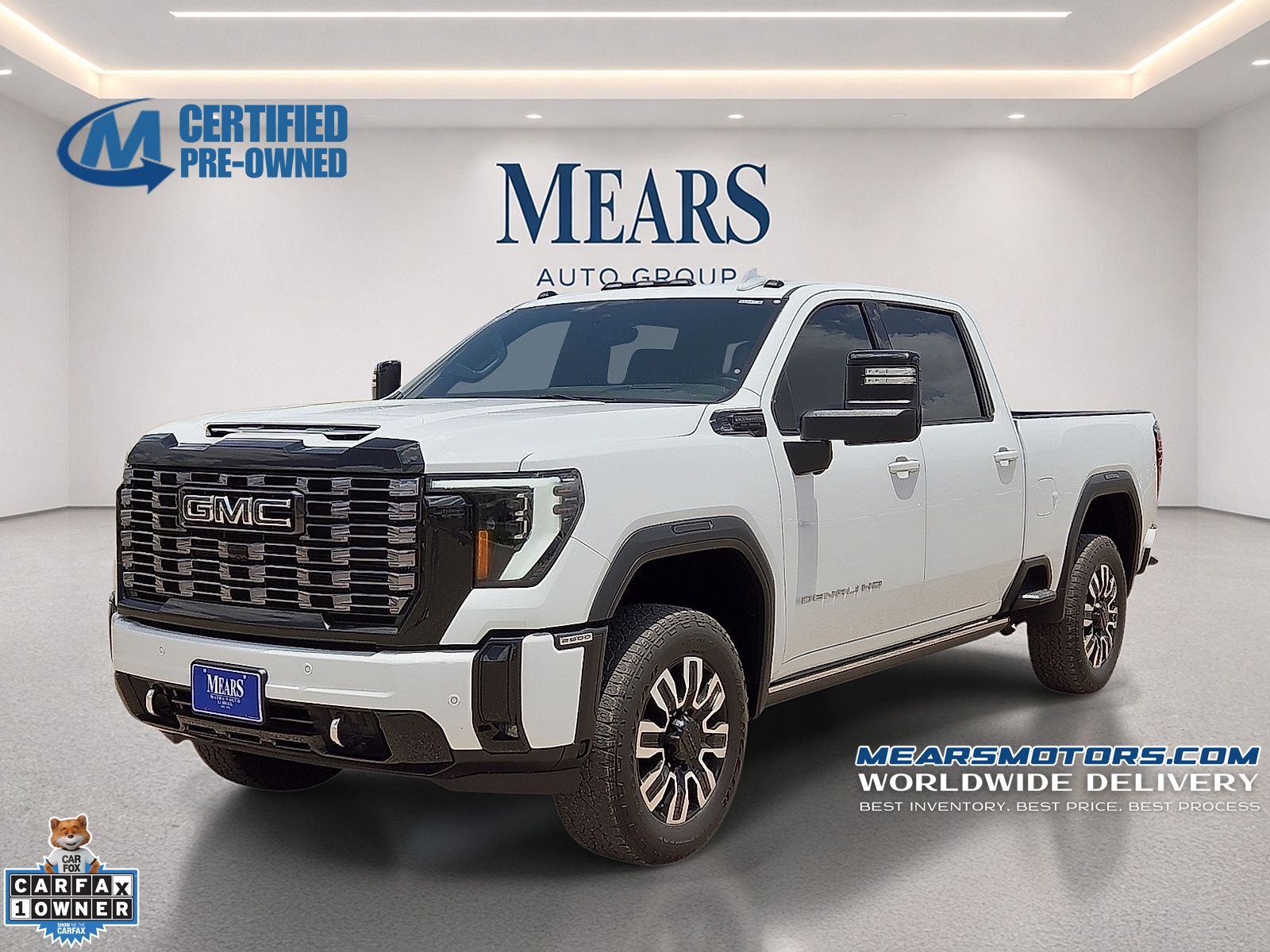 Summit White 2025 GMC Sierra 2500HD Pickup Truck Four-Wheel Drive Automatic