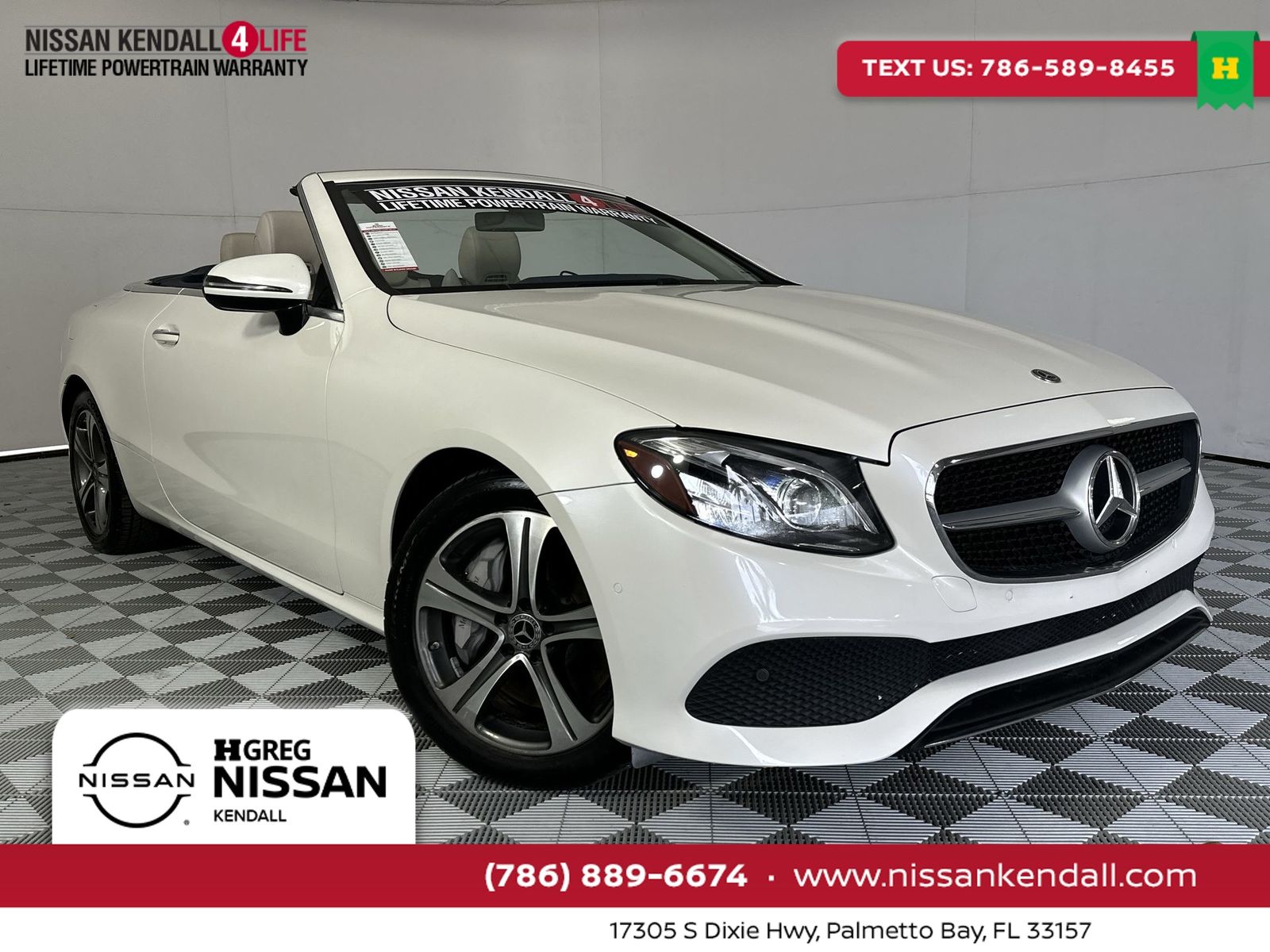 Polar White 2018 Mercedes-Benz E-Class E 400 4MATIC Cabriolet AWD Convertible All-Wheel Drive 9-Speed Automatic