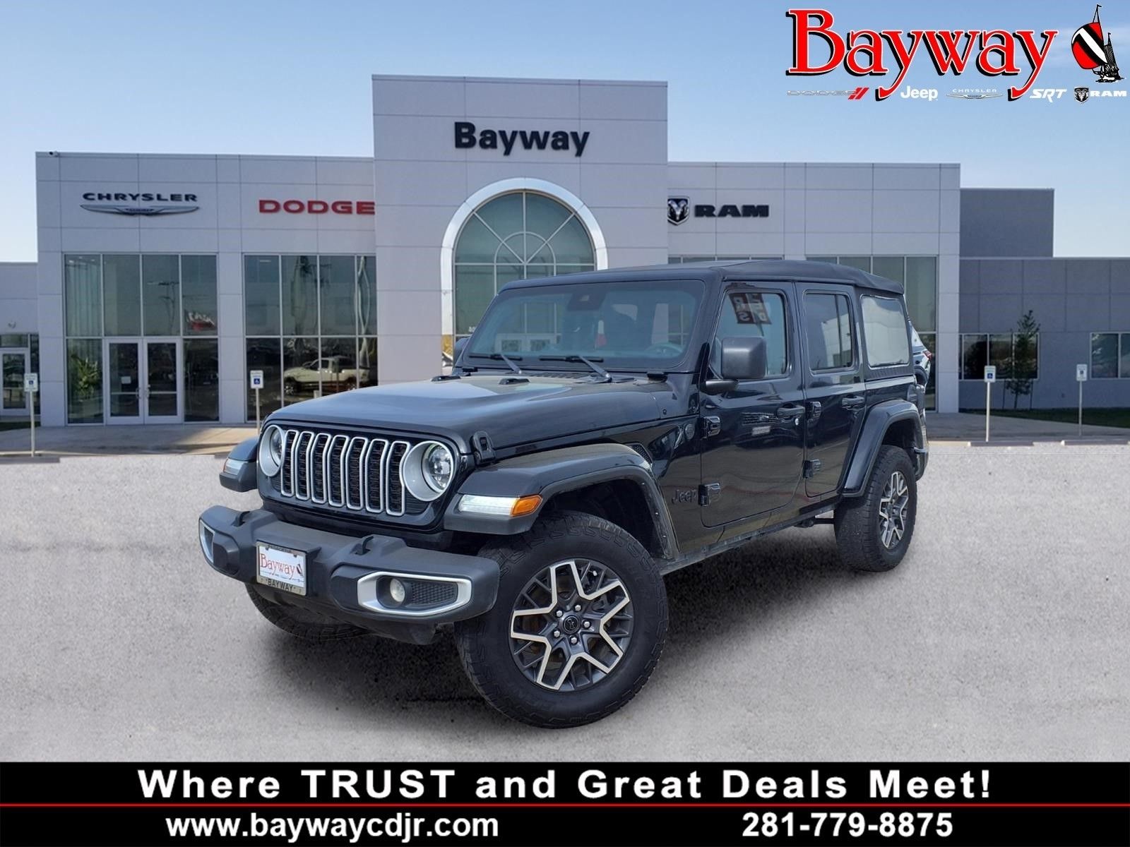 Black Clearcoat 2025 Jeep Wrangler SUV / Crossover Four-Wheel Drive 8-Speed Automatic