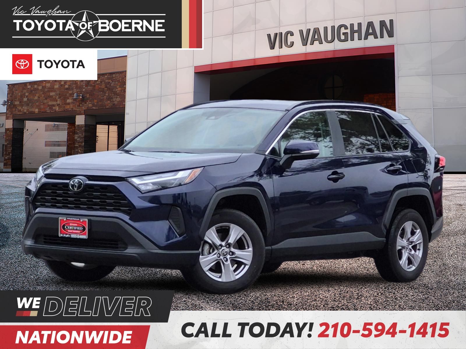 Blue Metallic 2025 Toyota RAV4 SUV / Crossover Front-Wheel Drive 8-Speed Automatic