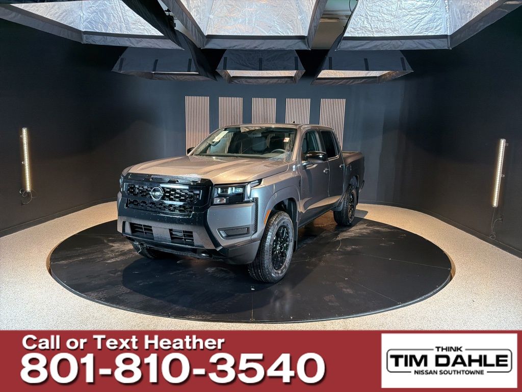 Gray (Gun Metallic) 2026 Nissan Frontier Pickup Truck Four-Wheel Drive 9-Speed Automatic Overdrive