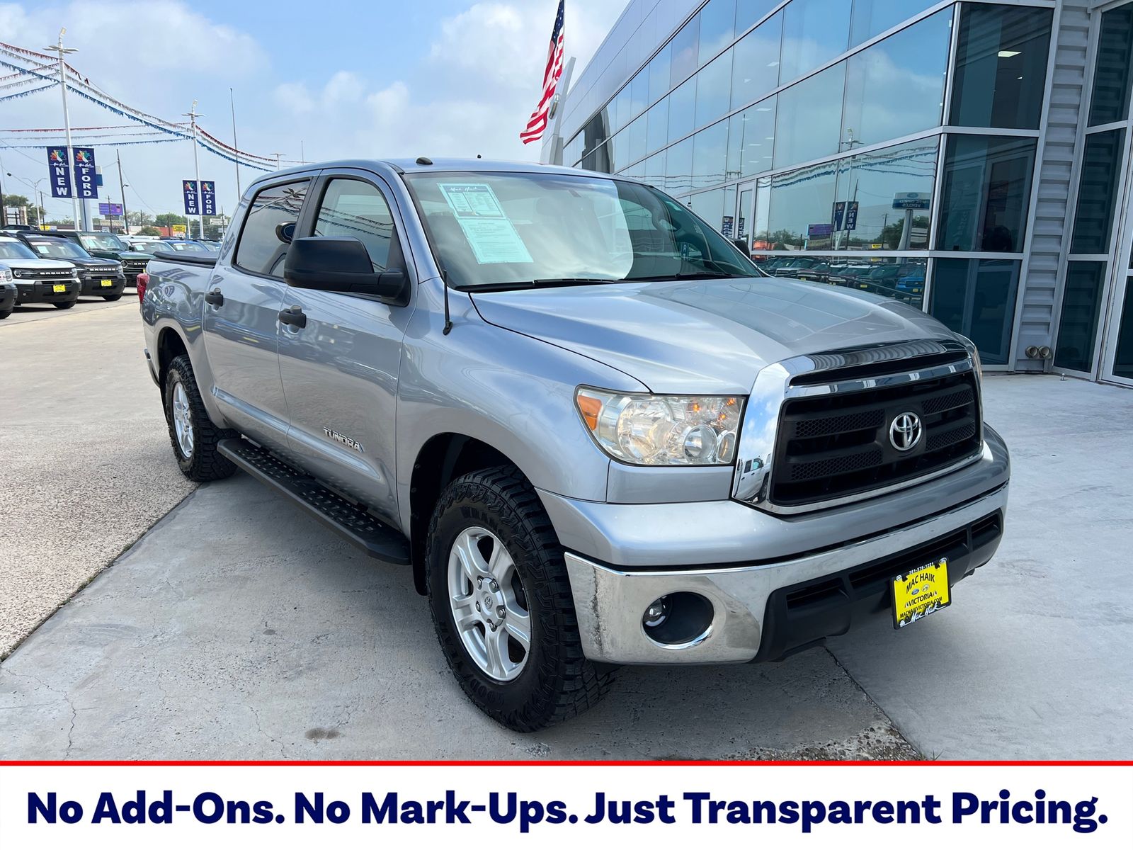 Silver Sky Metallic 2013 Toyota Tundra Pickup Truck Four-Wheel Drive 6-Speed Automatic Overdrive