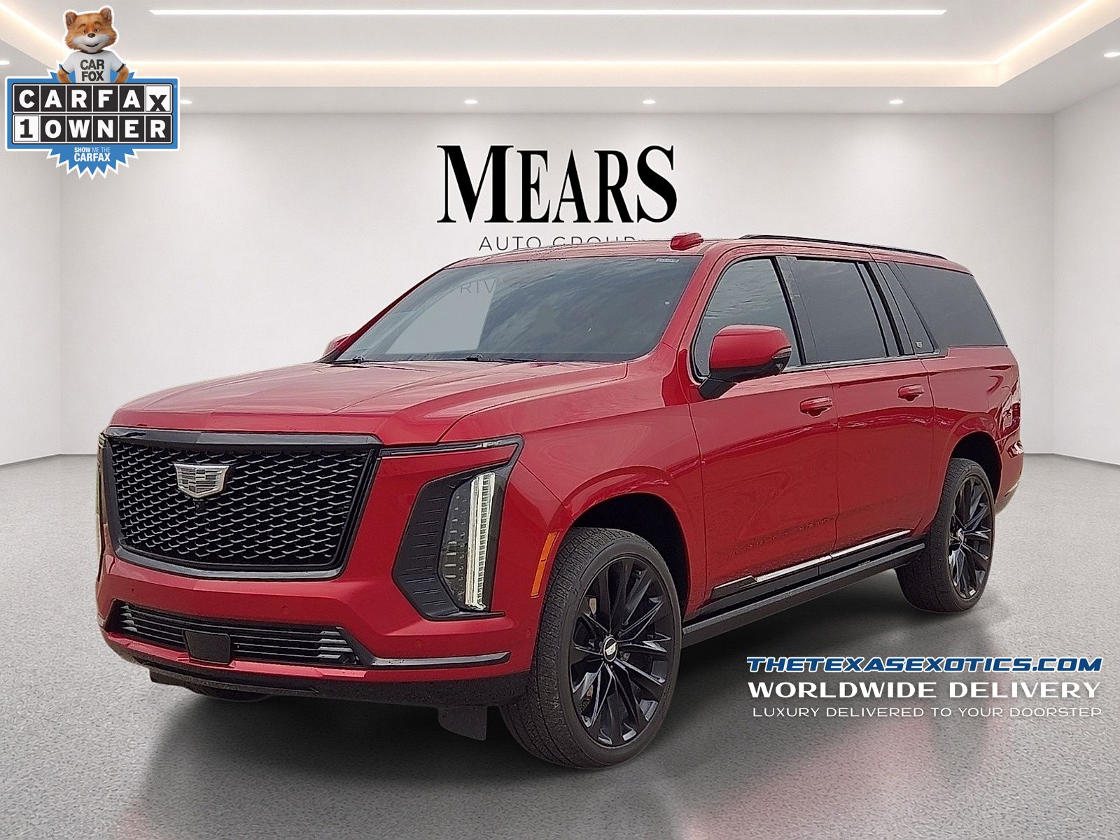 Radiant Red Tintcoat 2025 Cadillac Escalade ESV SUV / Crossover Four-Wheel Drive Automatic