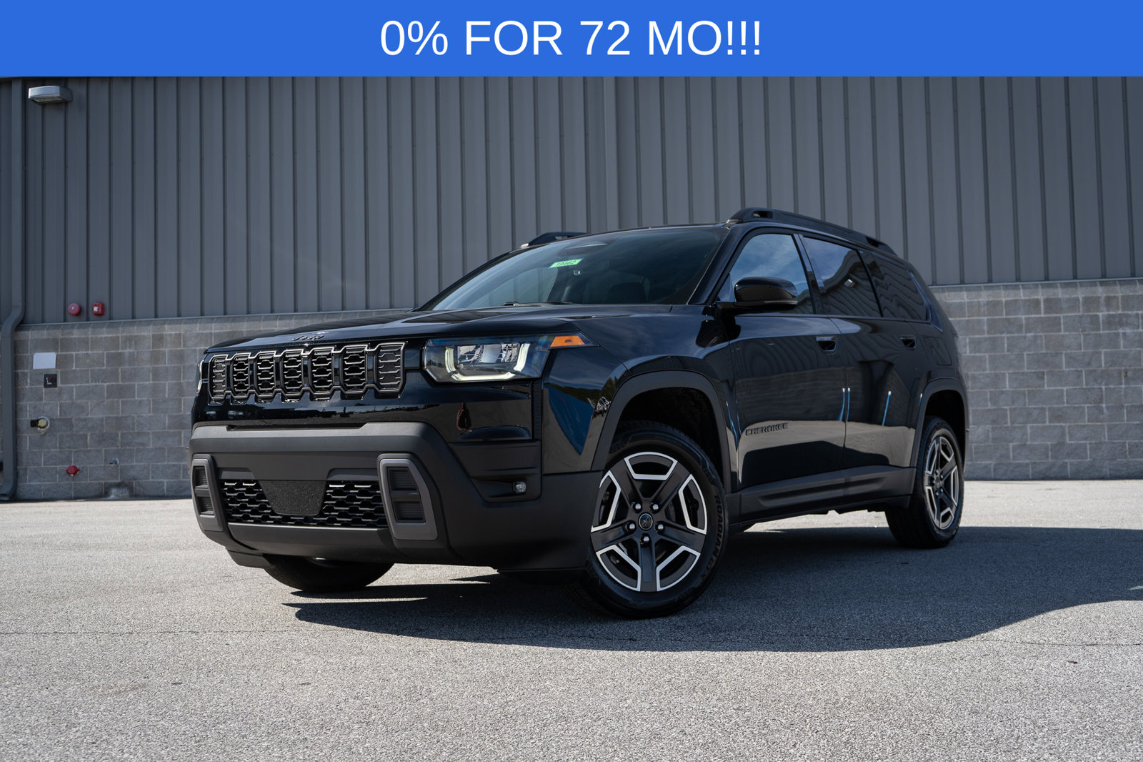 Diamond Black 2026 Jeep Cherokee SUV / Crossover Four-Wheel Drive Continuously Variable Transmission