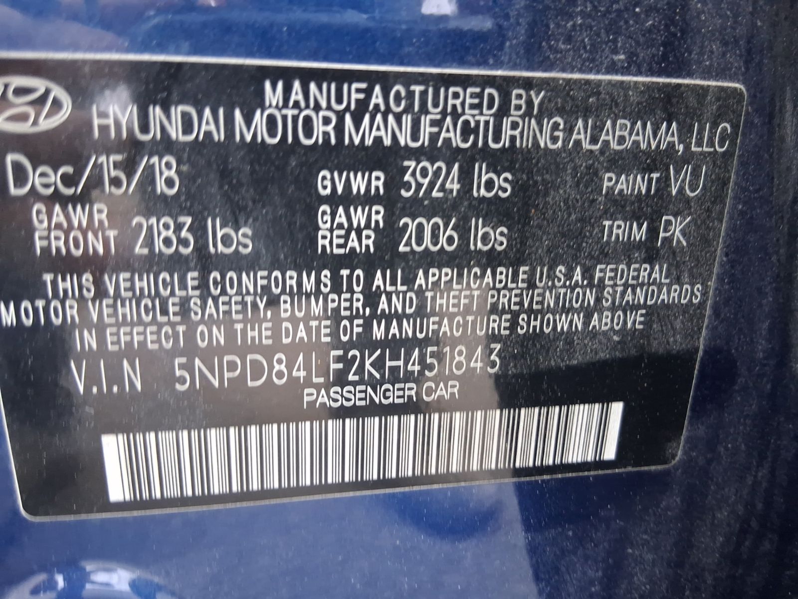 Used Car 2019 Hyundai Elantra  Sel For Sale Under $12,000 In Austin, Texas