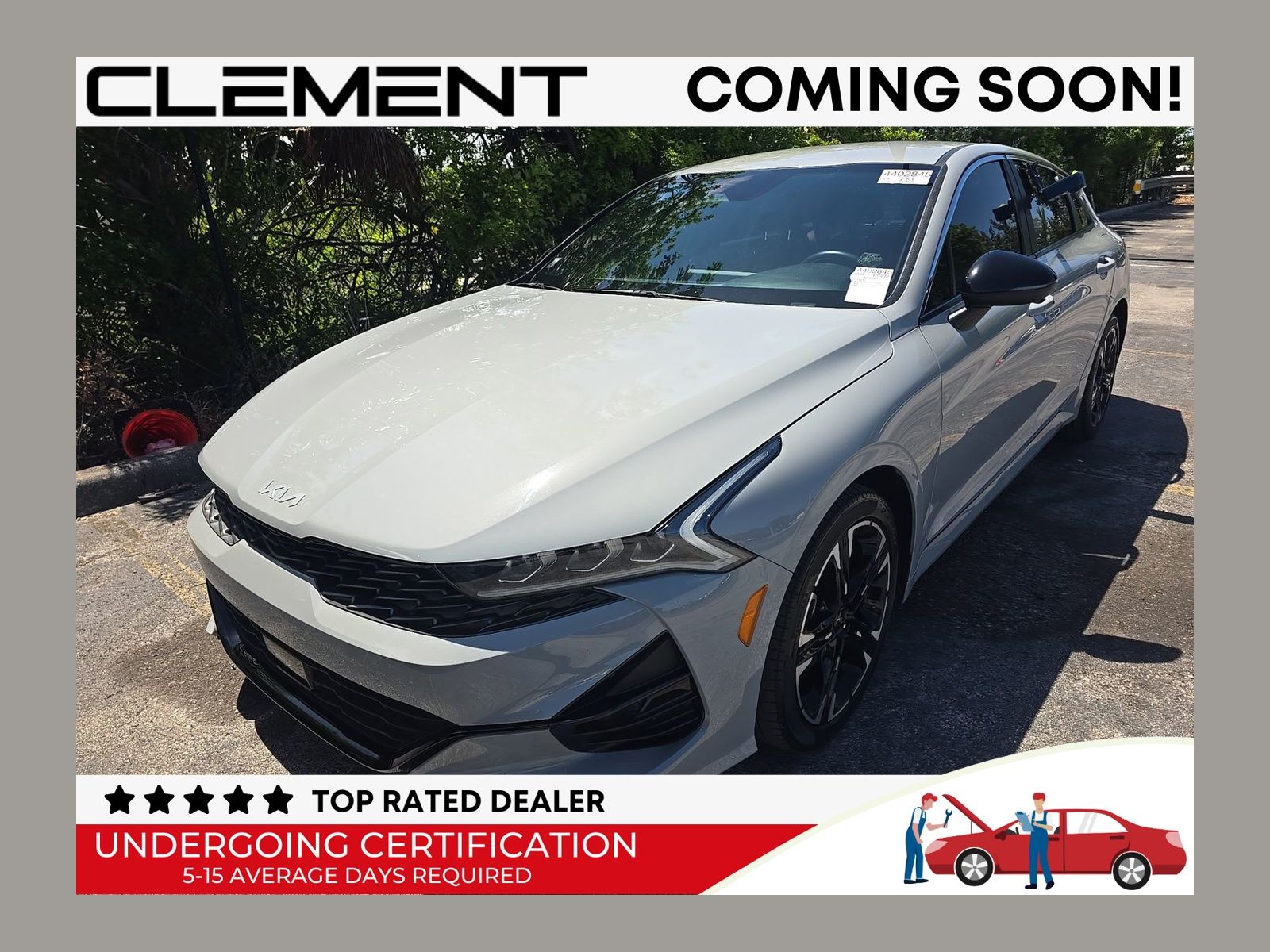 Wolf Gray 2023 Kia K5 Sedan Front-Wheel Drive 8-Speed Automatic