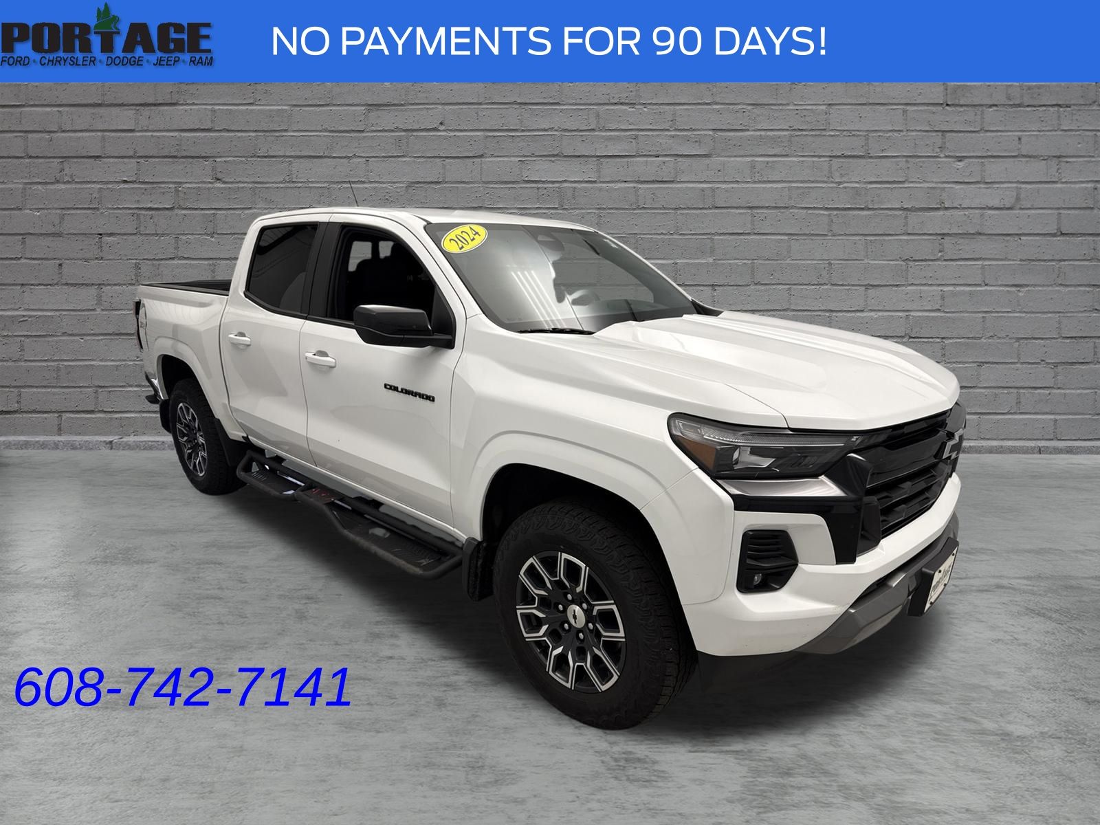 Summit White 2024 Chevrolet Colorado Pickup Truck Four-Wheel Drive 8-Speed Automatic