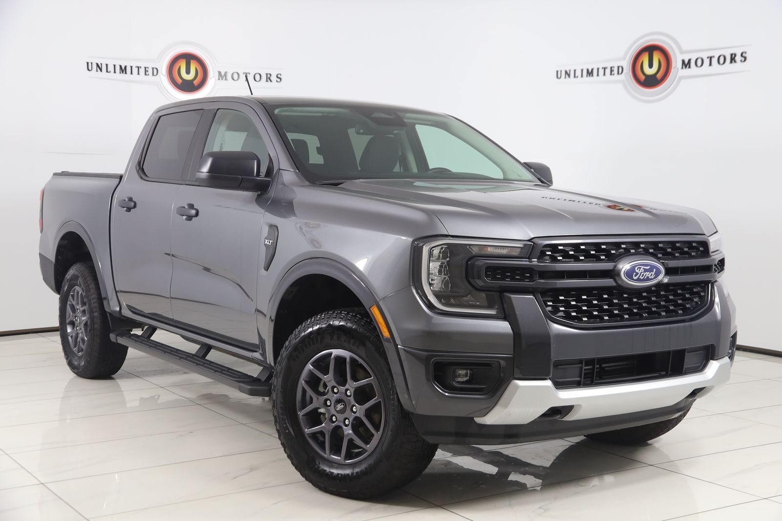 Gray Metallic 2024 Ford Ranger Pickup Truck Four-Wheel Drive Automatic
