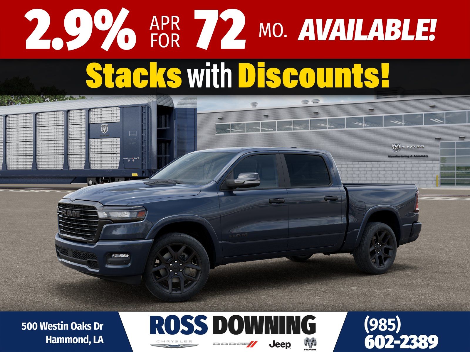 2026 RAM 1500 Laramie Crew Cab 4WD