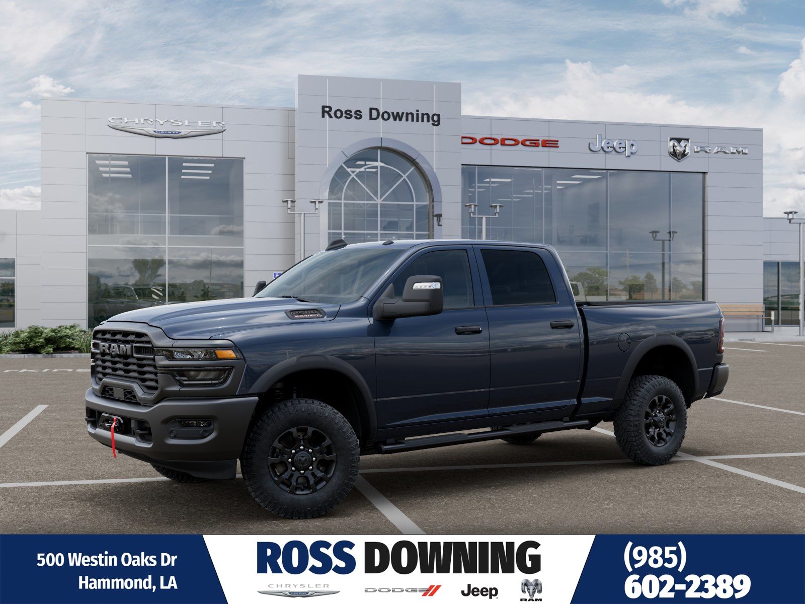 Forged Blue Metallic 2026 RAM 2500 Tradesman Crew Cab 4WD Pickup Truck Four-Wheel Drive 8-Speed Automatic
