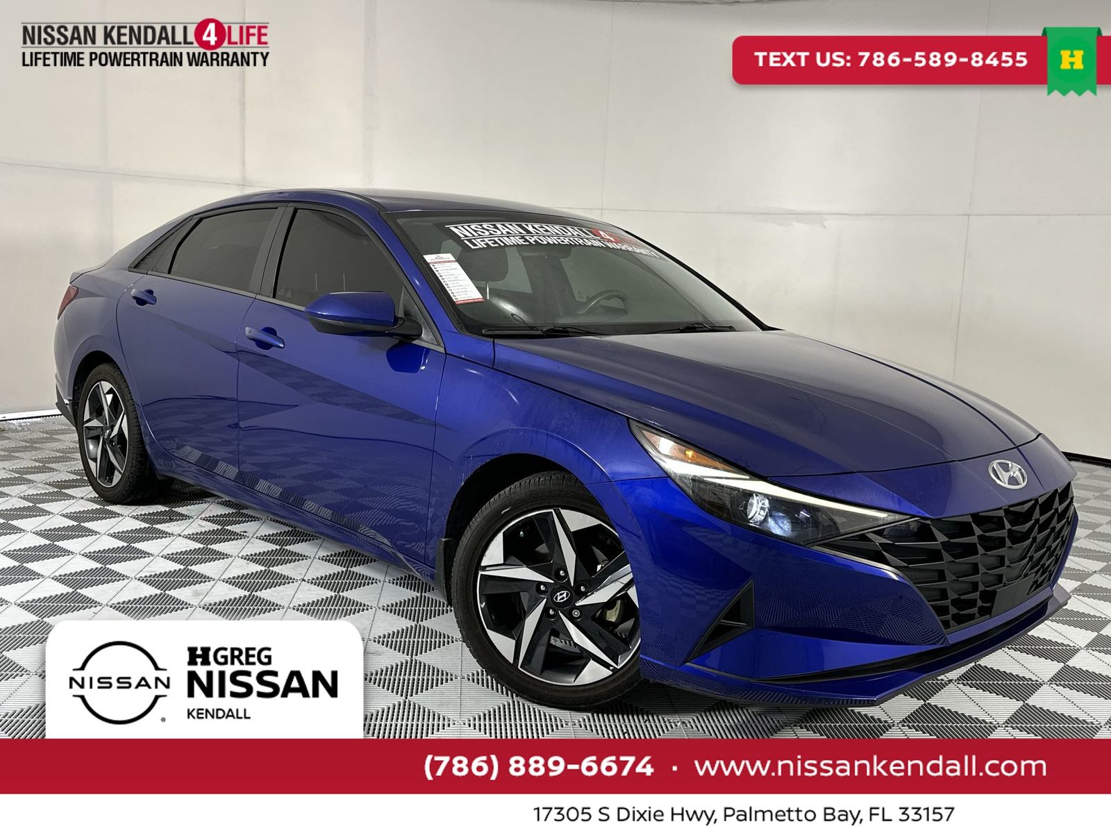 Intense Blue 2023 Hyundai Elantra SEL FWD Sedan Front-Wheel Drive Continuously Variable Transmission