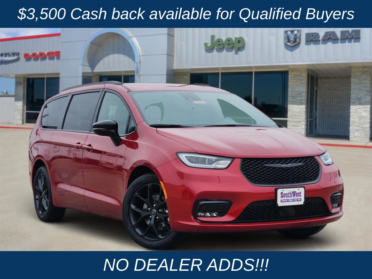 Red Hot Pearlcoat 2026 Chrysler Pacifica Select FWD Minivan Front-Wheel Drive 9-Speed Automatic