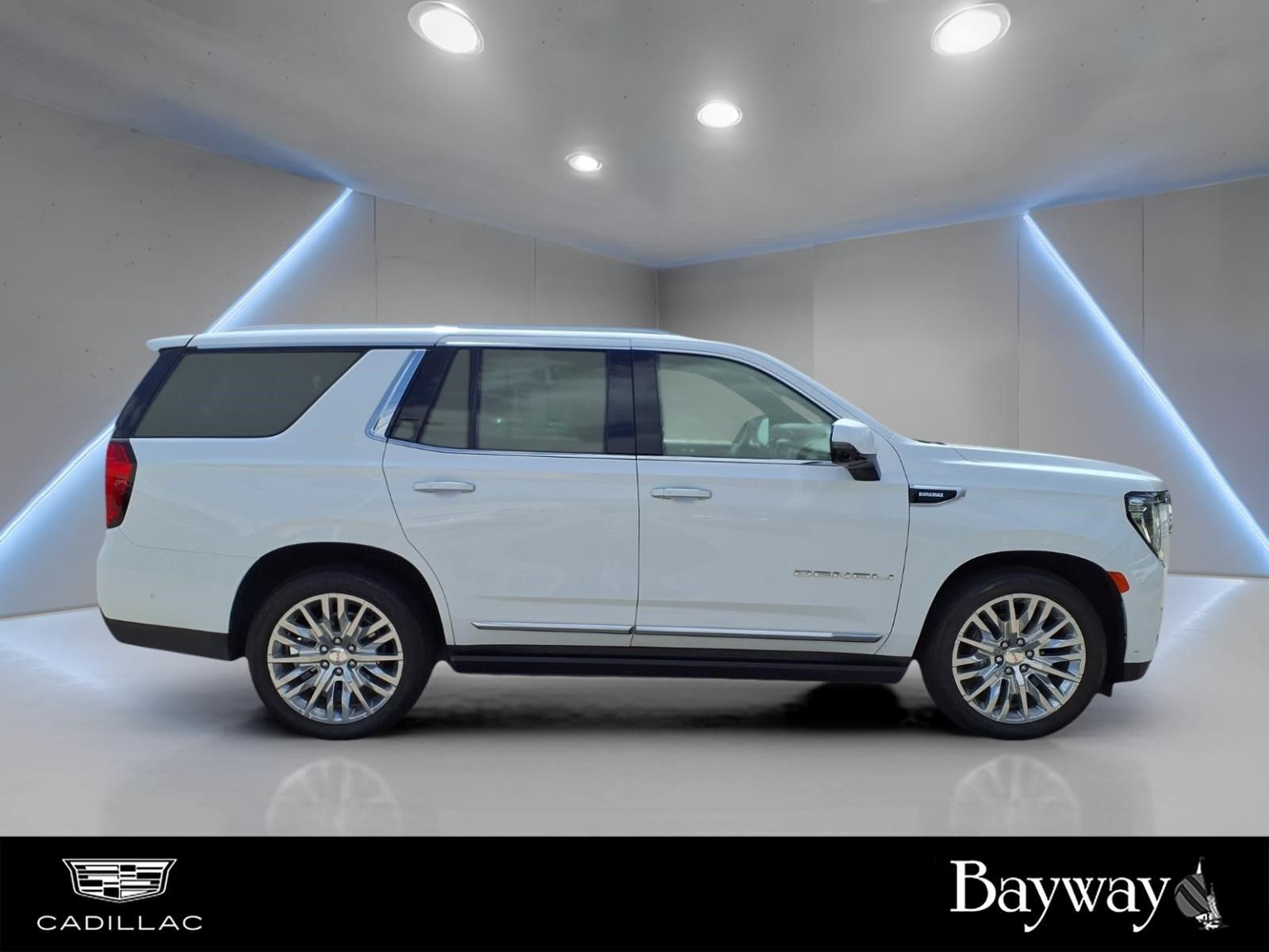 2023 GMC Yukon Denali White at DeMontrond Automotive Group