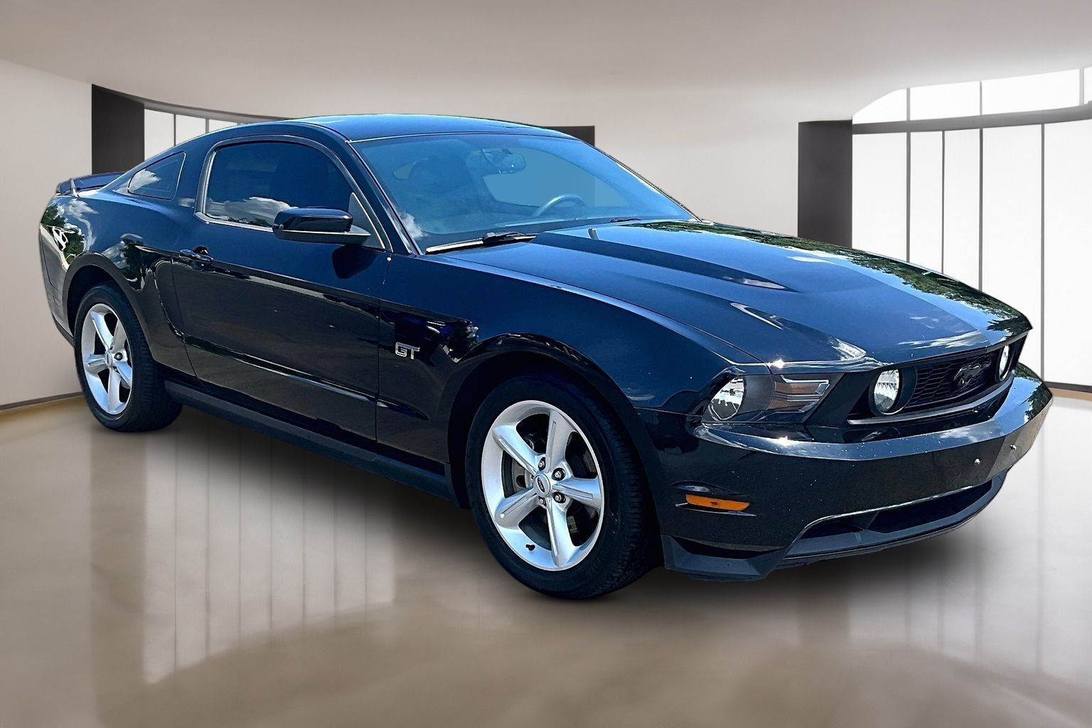 Black 2010 Ford Mustang GT Premium Coupe RWD Coupe Rear-Wheel Drive 5-Speed Automatic