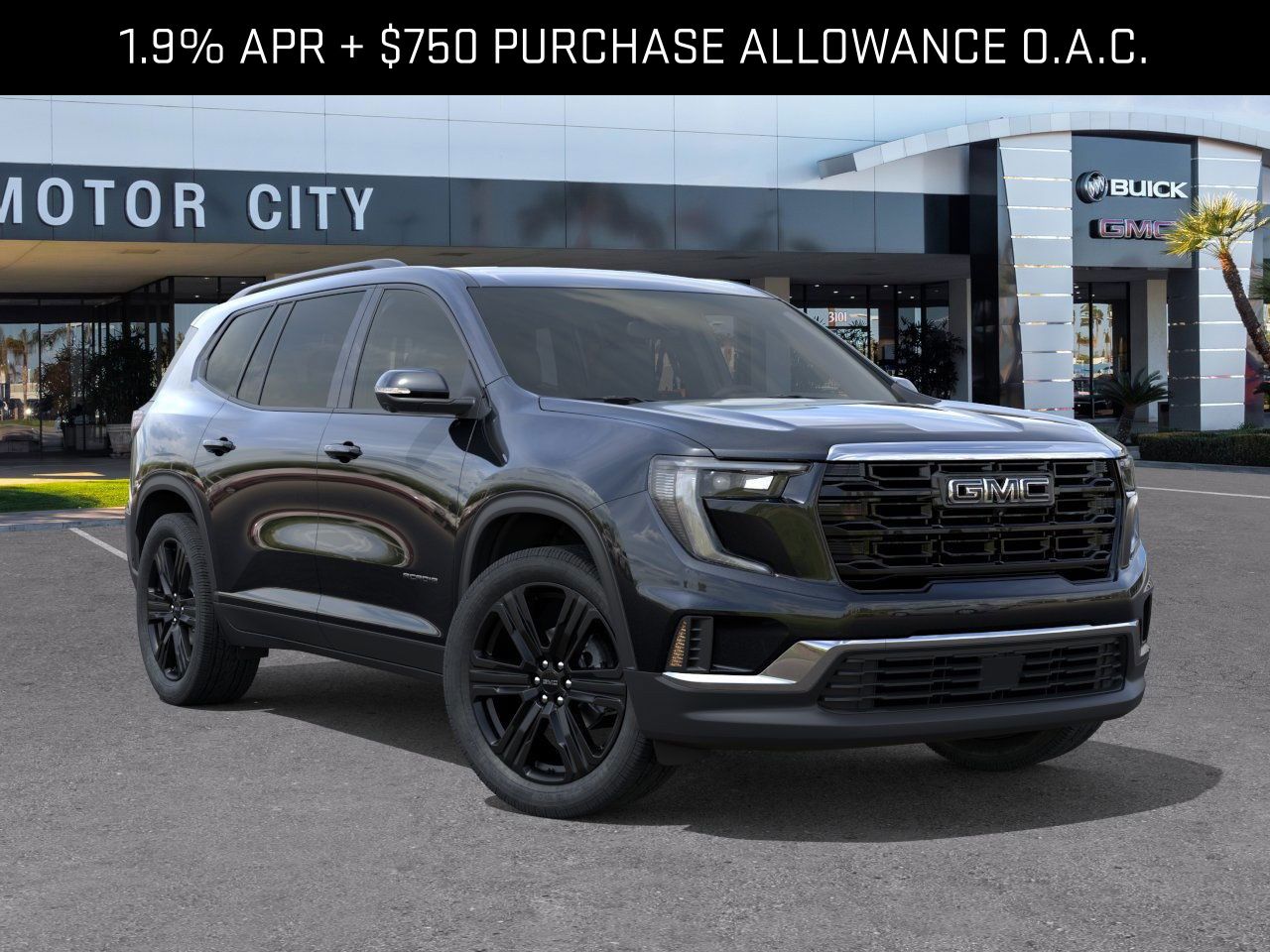 Black (Ebony Twilight Metallic) 2026 GMC Acadia Elevation FWD SUV / Crossover Front-Wheel Drive 8-Speed Automatic