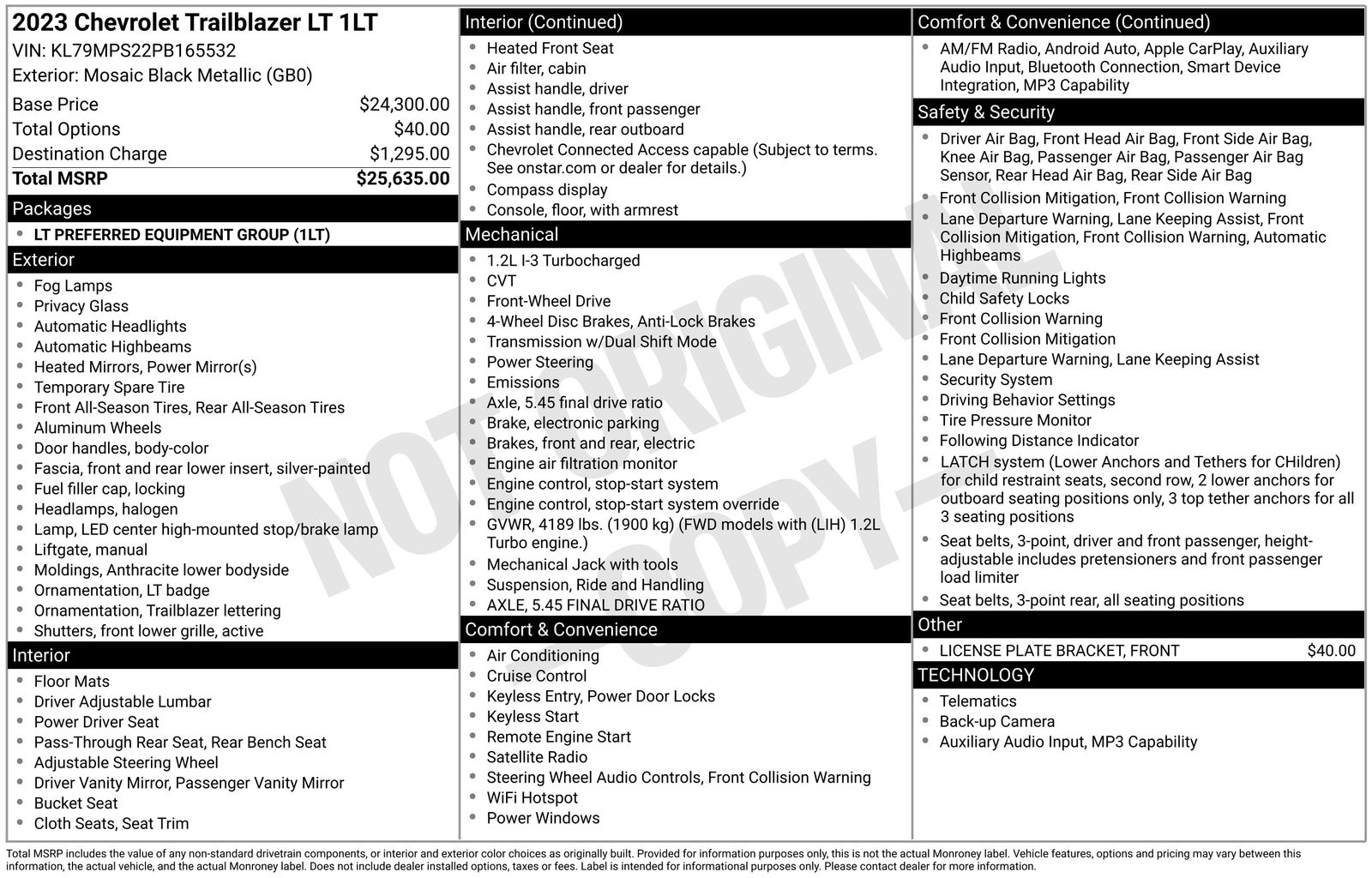 2023 Chevrolet Trailblazer LT FWD