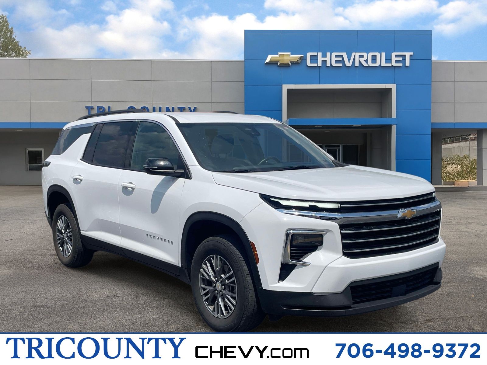 Summit White 2025 Chevrolet Traverse LT FWD SUV / Crossover Front-Wheel Drive 8-Speed Automatic