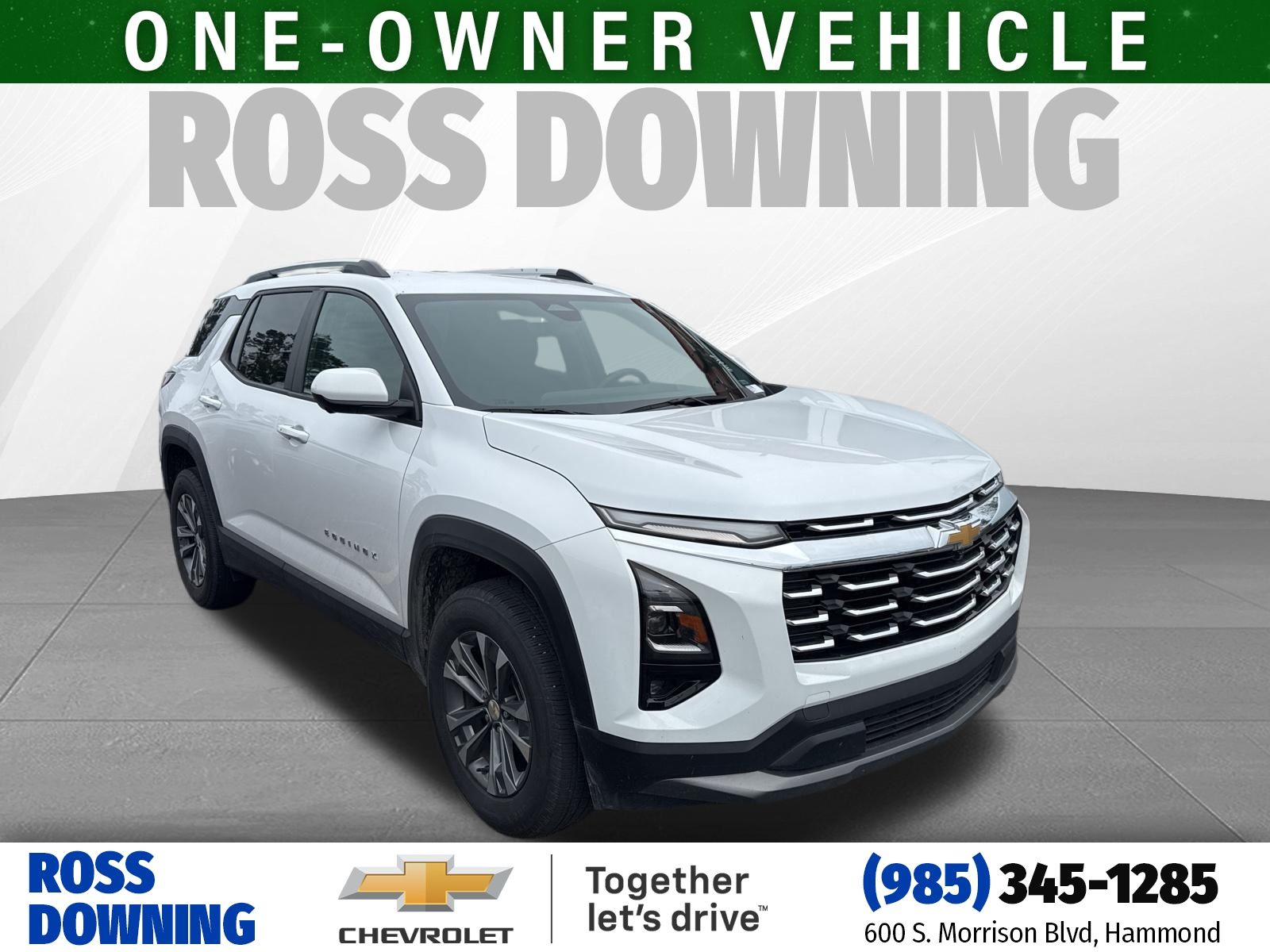 Summit White 2025 Chevrolet Equinox LT FWD SUV / Crossover Front-Wheel Drive Continuously Variable Transmission