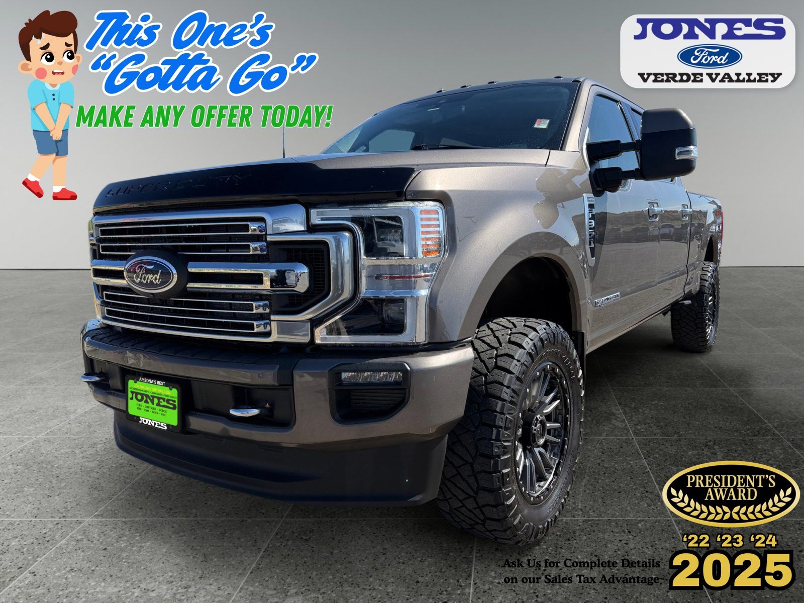 Stone Gray Metallic 2022 Ford F-350 Super Duty Pickup Truck Four-Wheel Drive Automatic