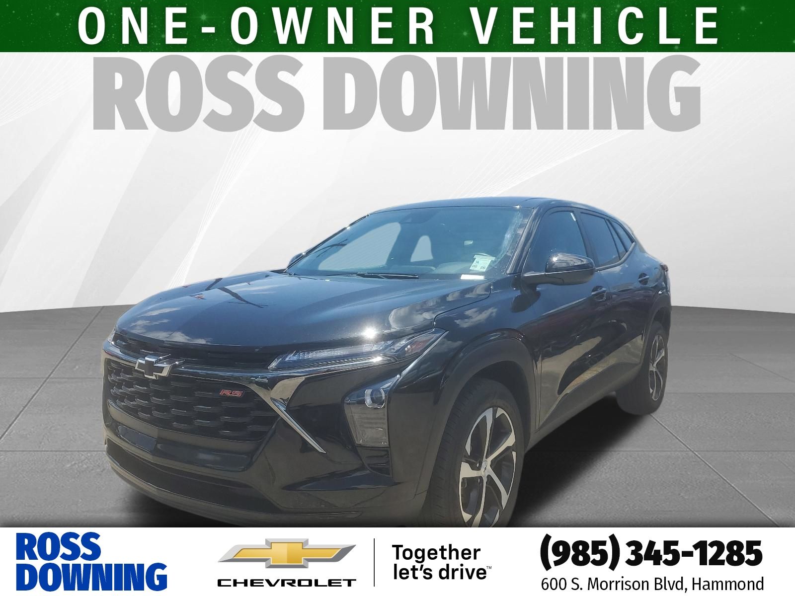 2025 Chevrolet Trax 1RS Black at Ross Downing Buick GMC