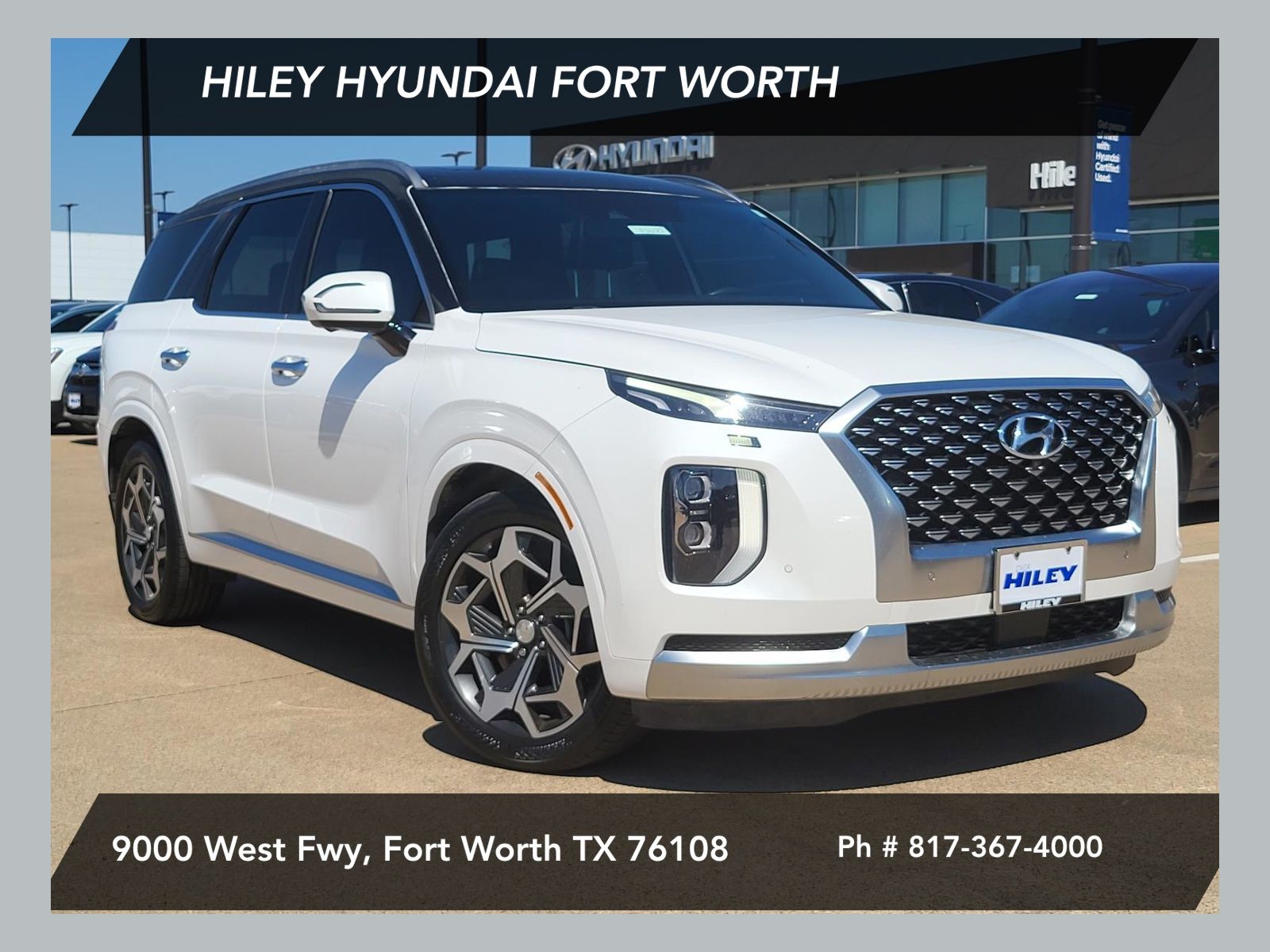 Hyper White 2021 Hyundai Palisade SUV / Crossover All-Wheel Drive 8-Speed Automatic